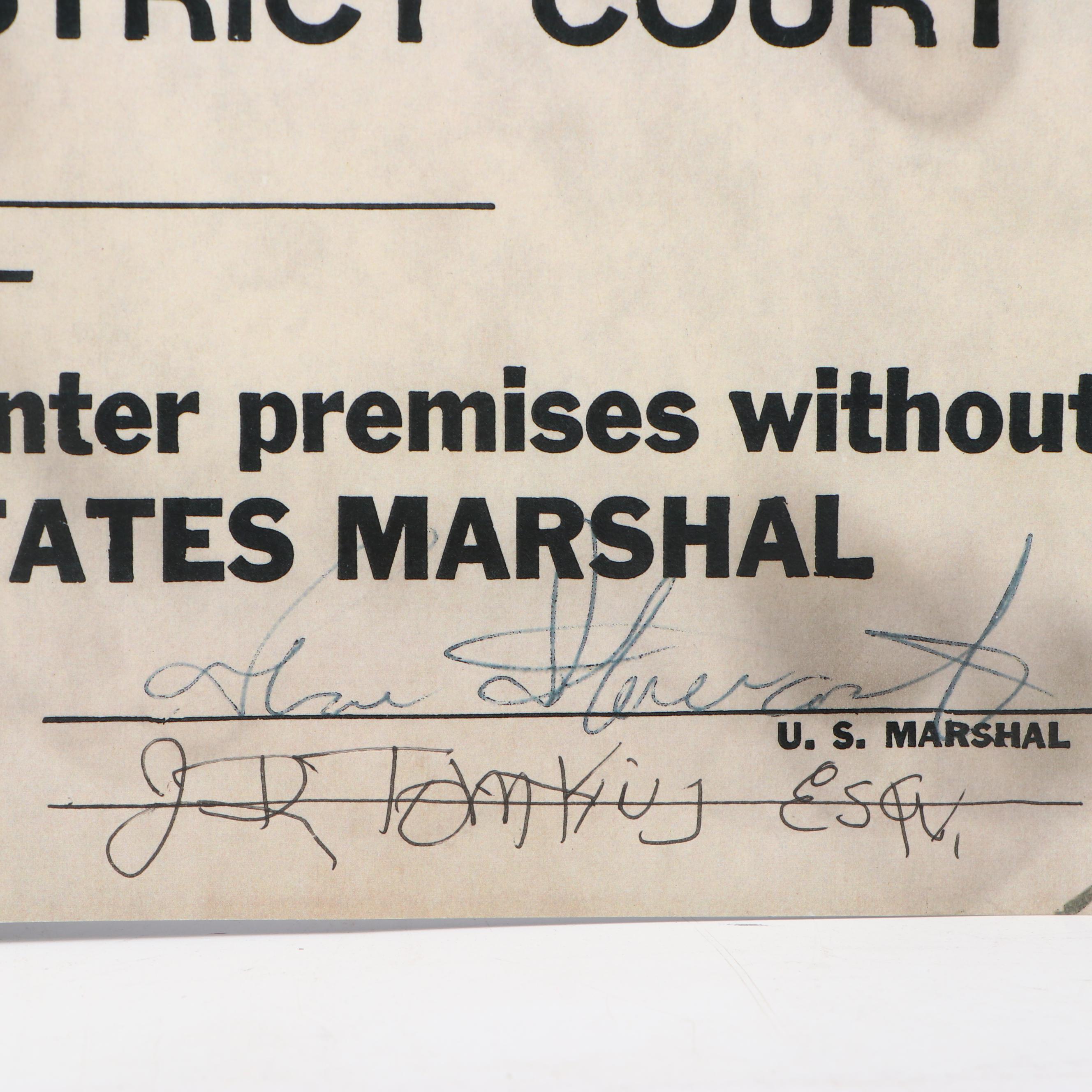 Prohibition Style Whisky Prescription Form with Reproduction Sign