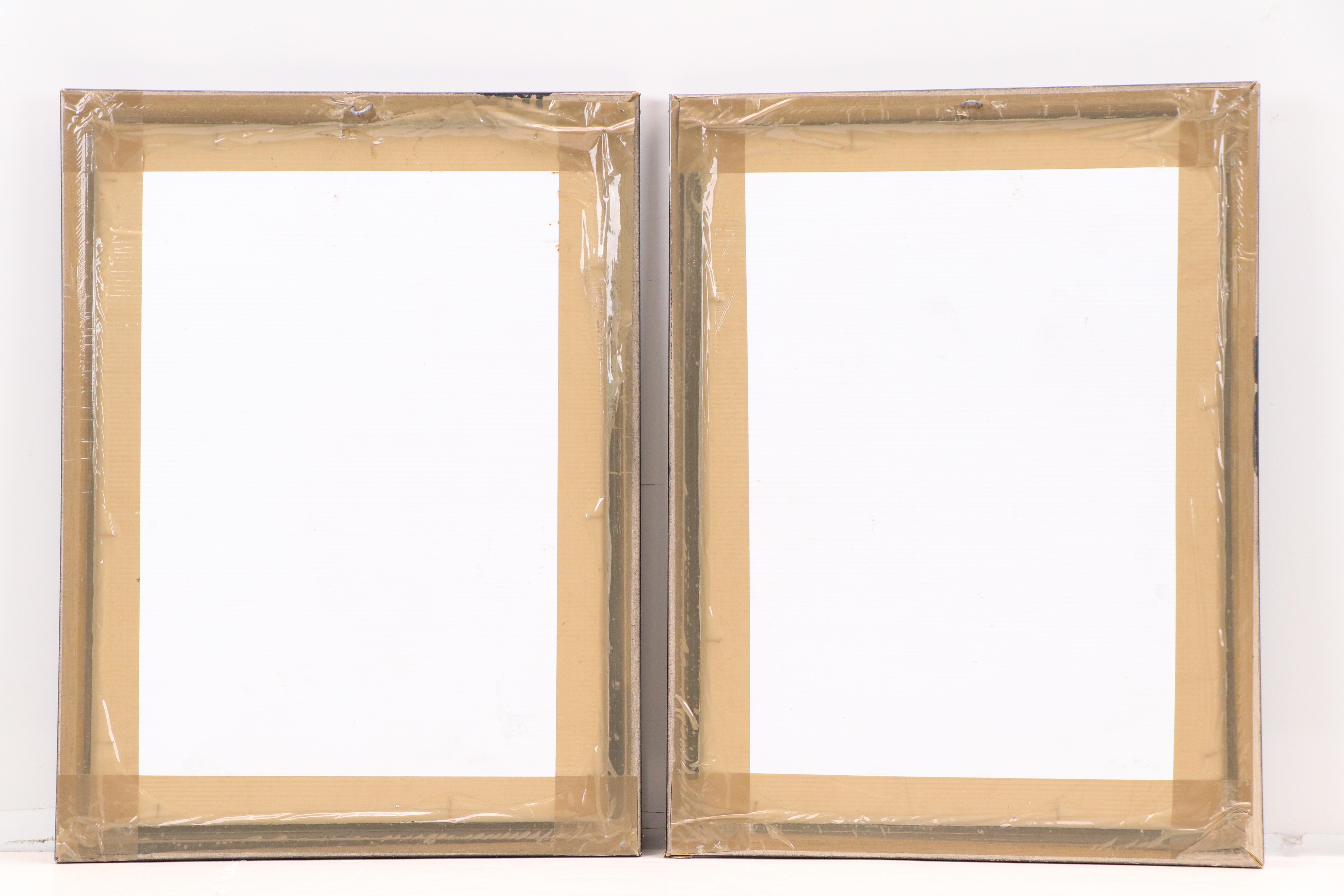 Erasmus Mixed Media Paintings of Figure Near Bridge, Circa 2010