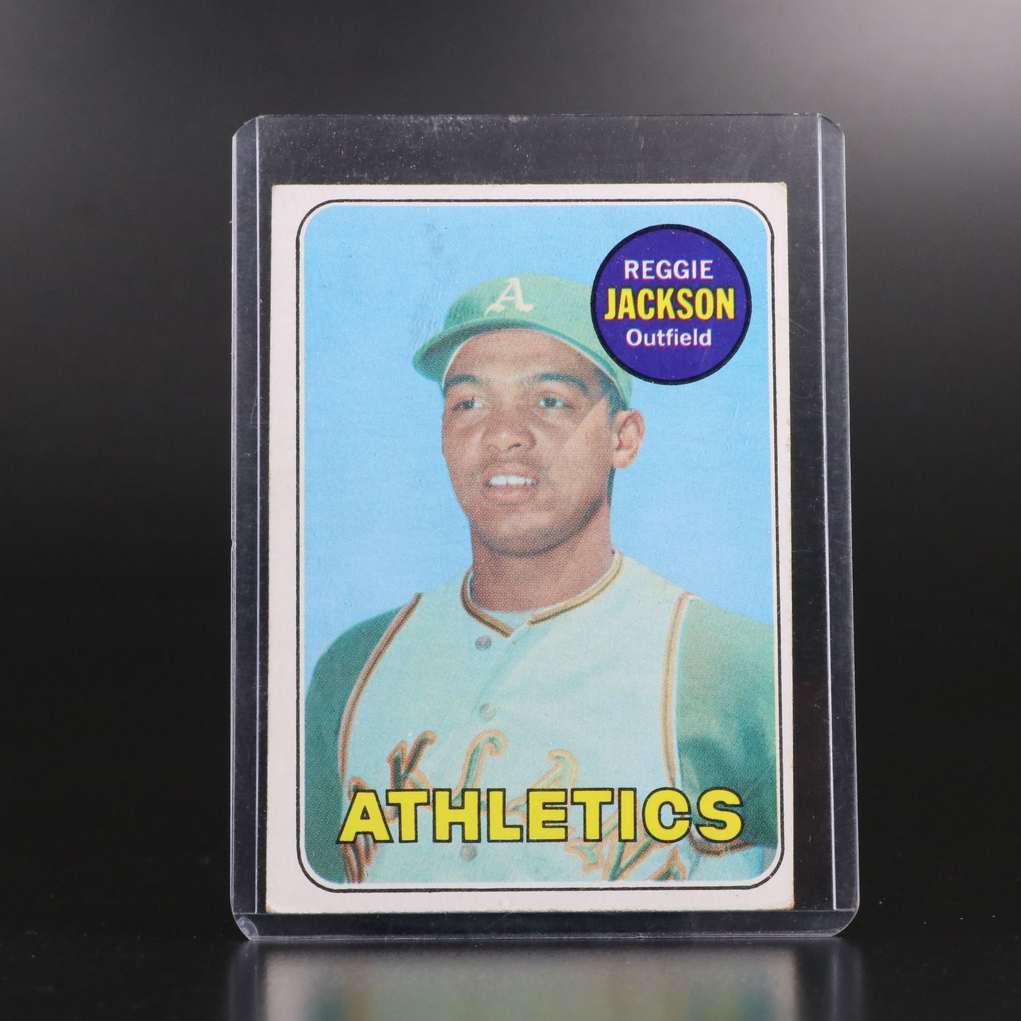 1969 Topps Reggie Jackson Rookie with Pete Rose All-Star SGC Graded 7.5