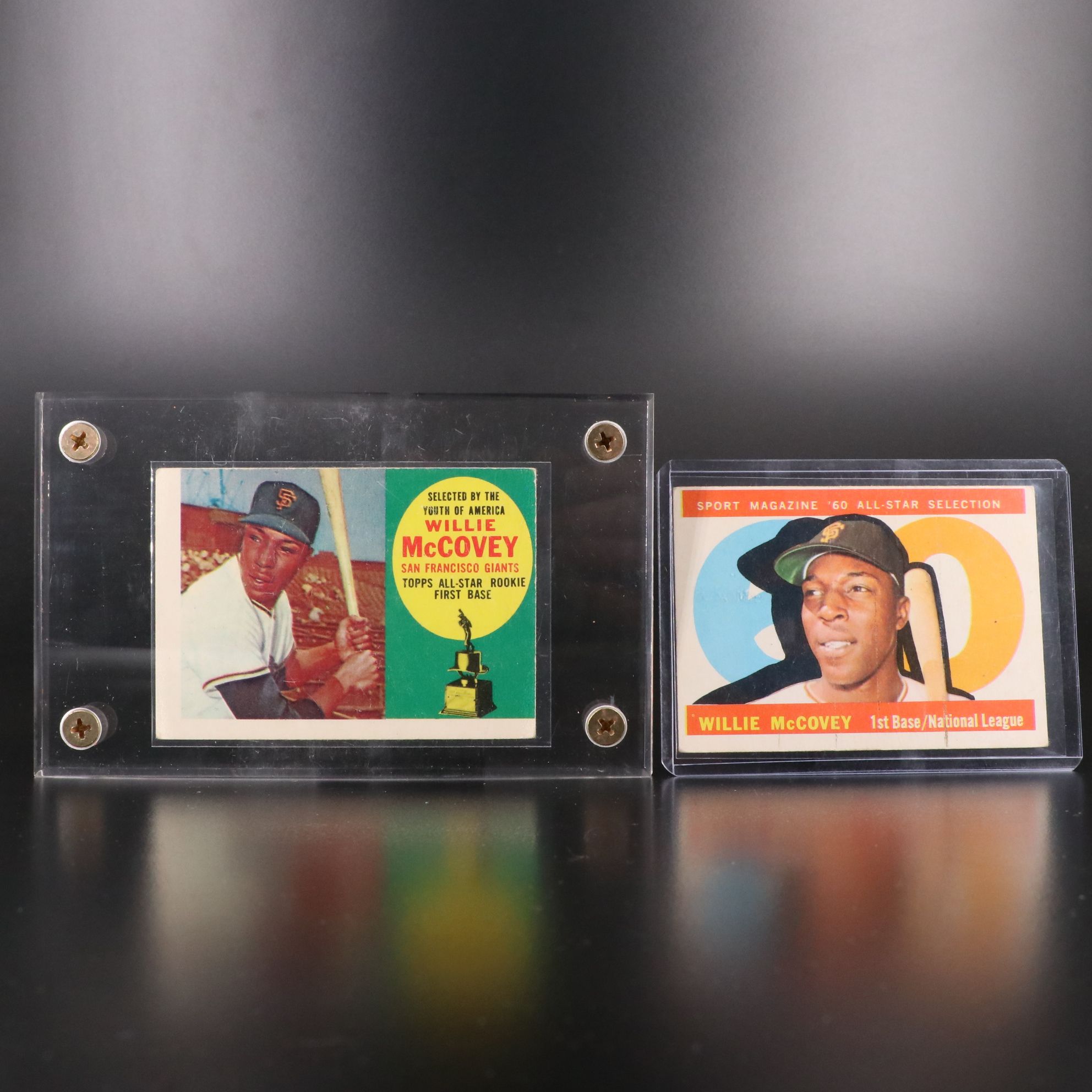 1960 Topps Willie McCovey Rookie and All-Star Baseball Cards