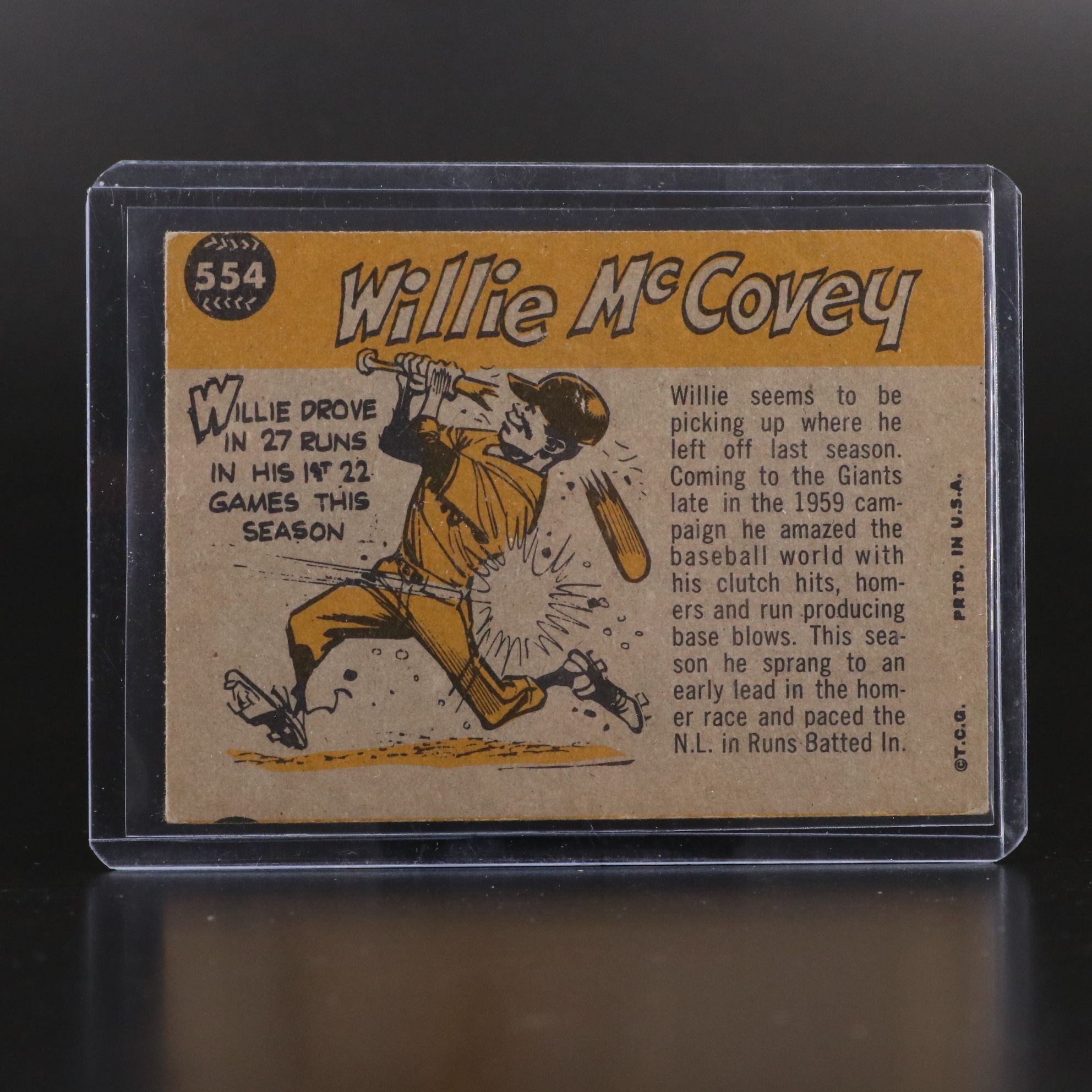 1960 Topps Willie McCovey Rookie and All-Star Baseball Cards