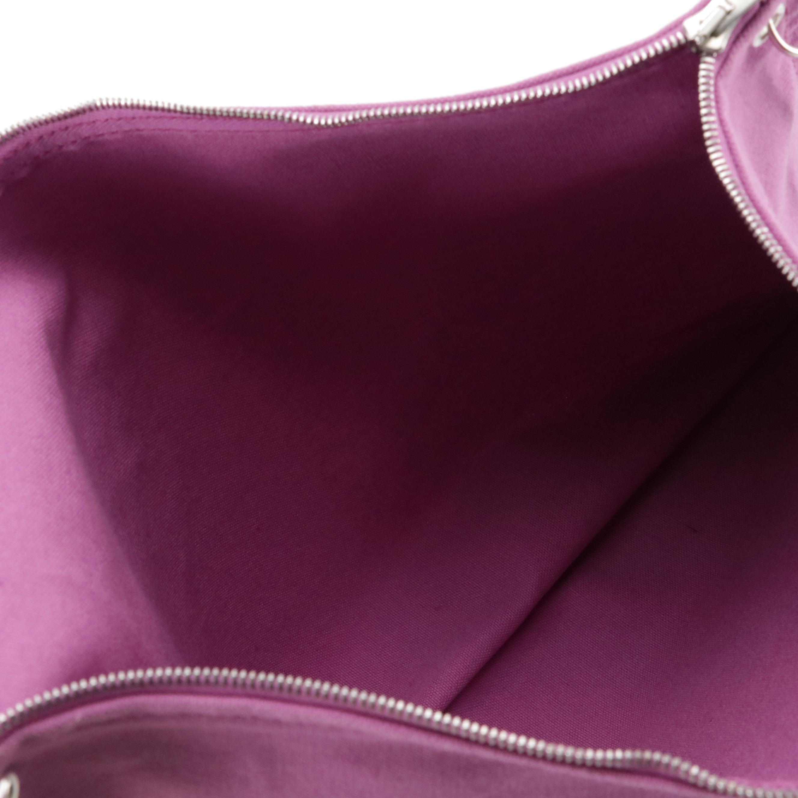 Hermès Modified Cotton Canvas Zip Pouches with Detachable Chain Link Straps