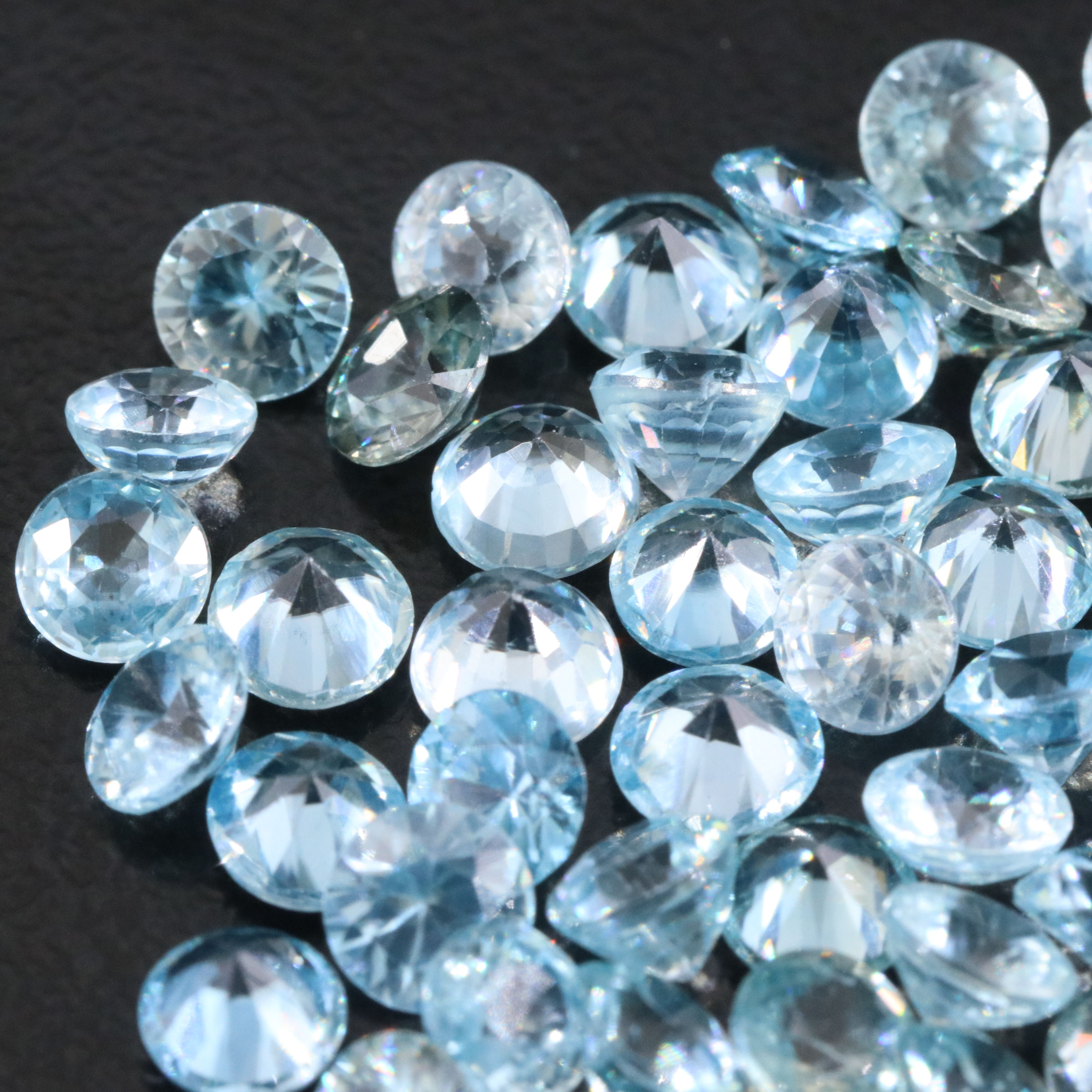 Loose 23.00 CTW Blue Zircons