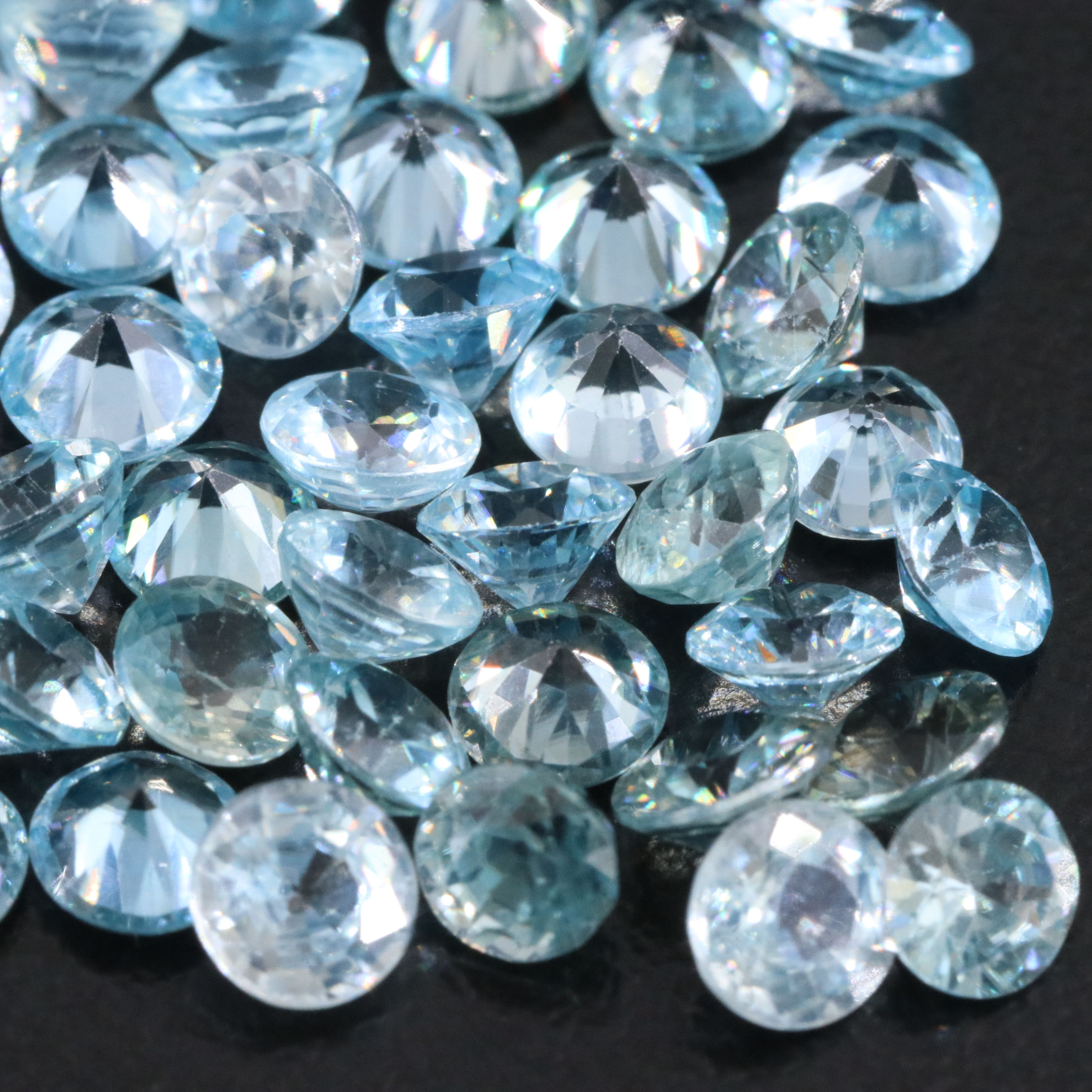Loose 23.00 CTW Blue Zircons