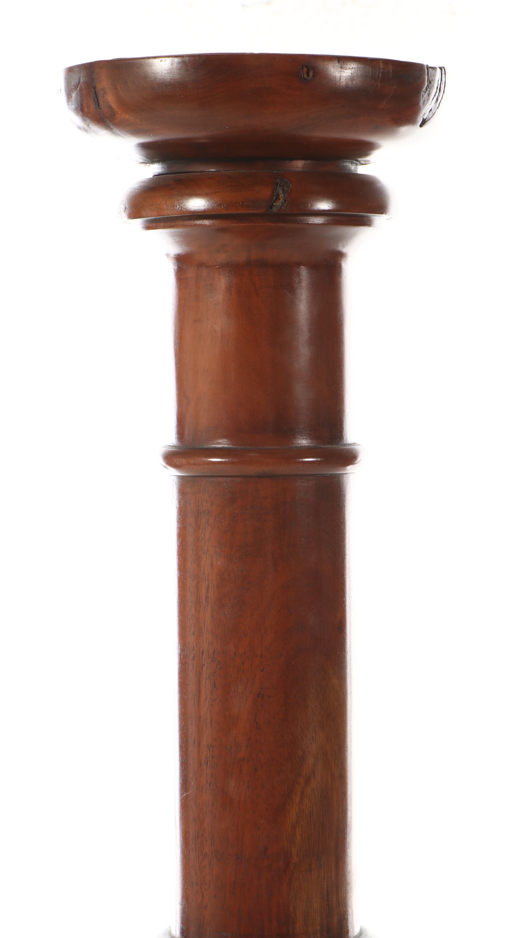 Neo-Gothic Hardwood Pedestal