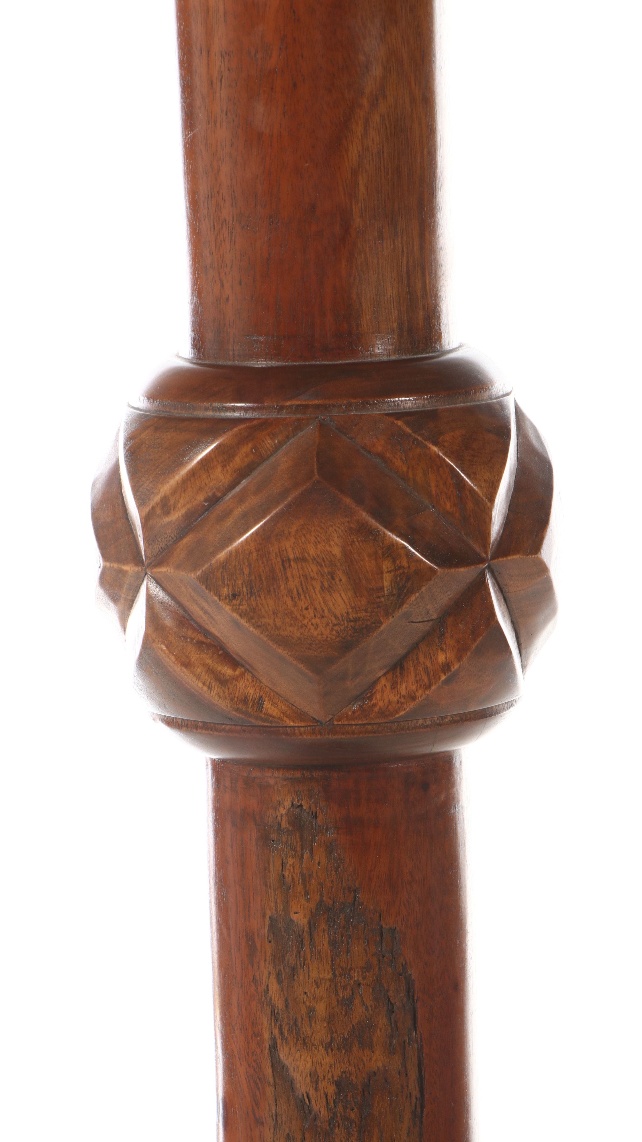 Neo-Gothic Hardwood Pedestal