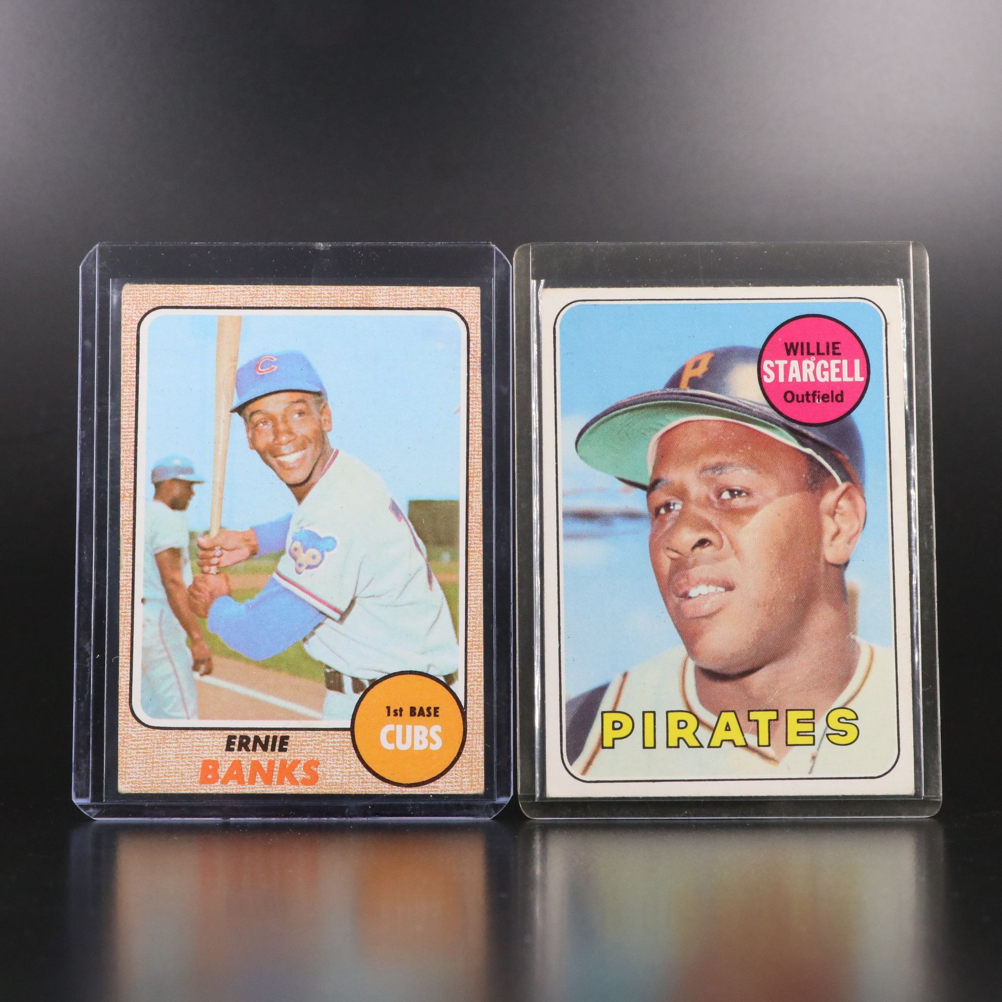 Topps Baseball Cards Featuring Ernie Banks, Tom Seaver, and More, 1960s