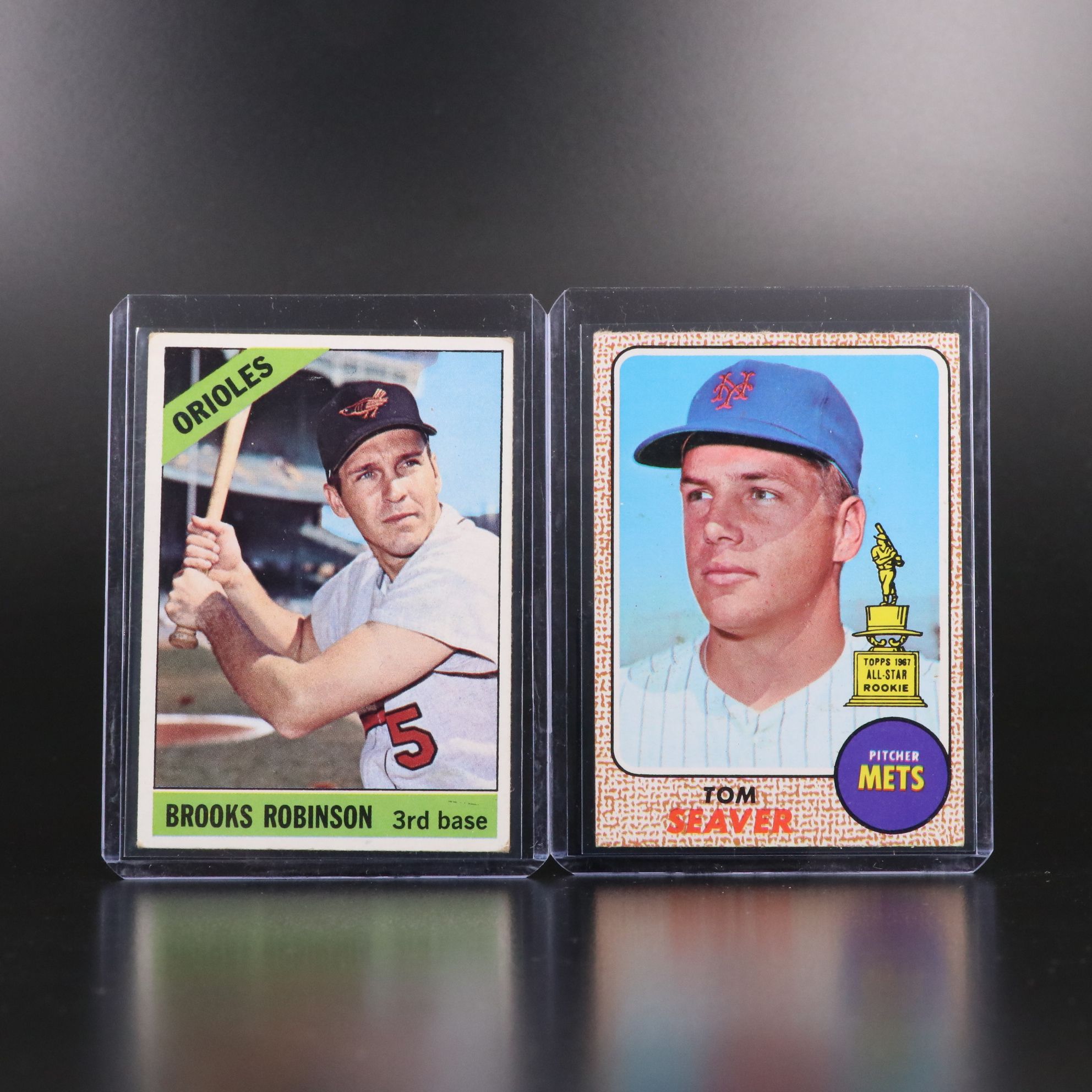 Topps Baseball Cards Featuring Ernie Banks, Tom Seaver, and More, 1960s