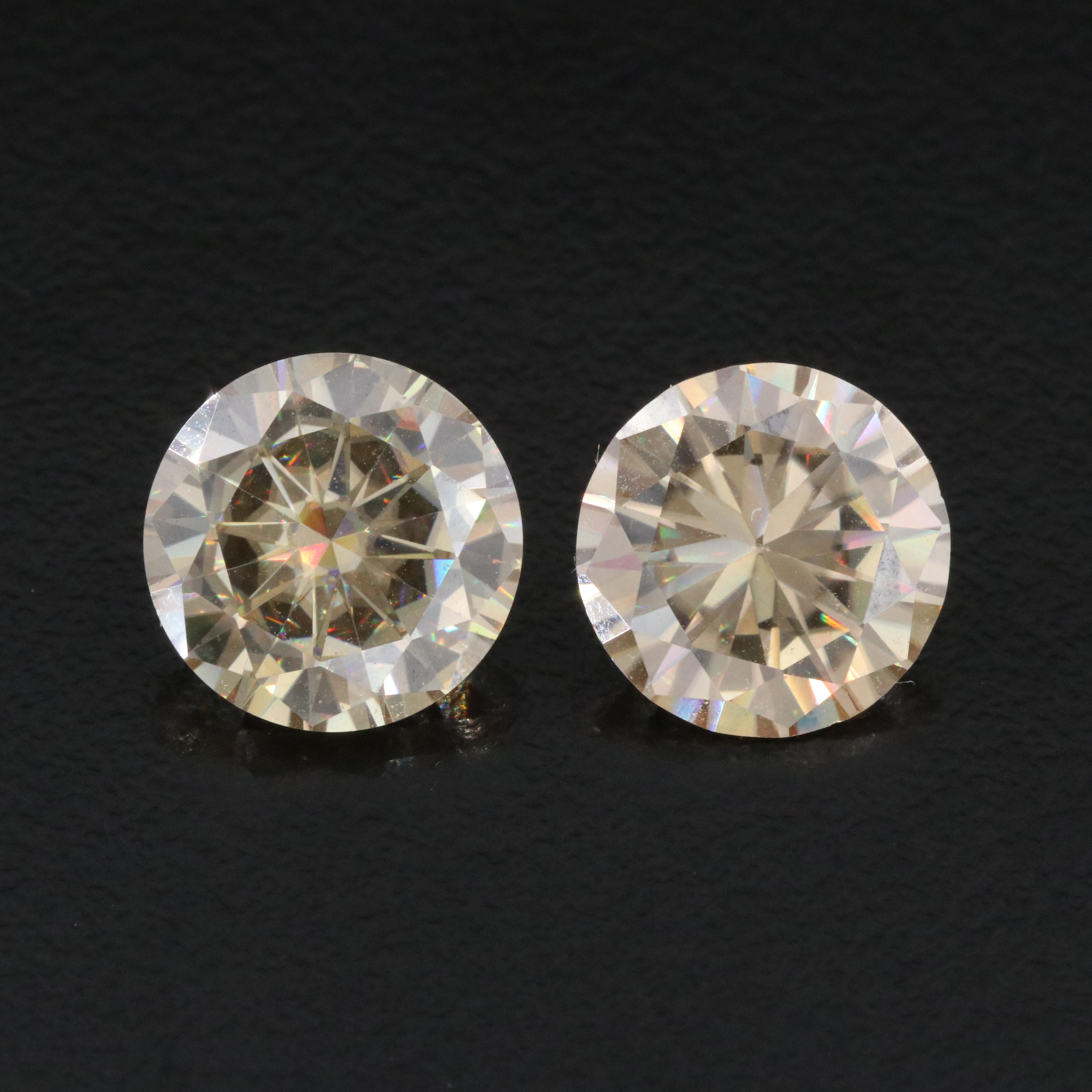 Loose 9.17 CTW Moissanite Pair