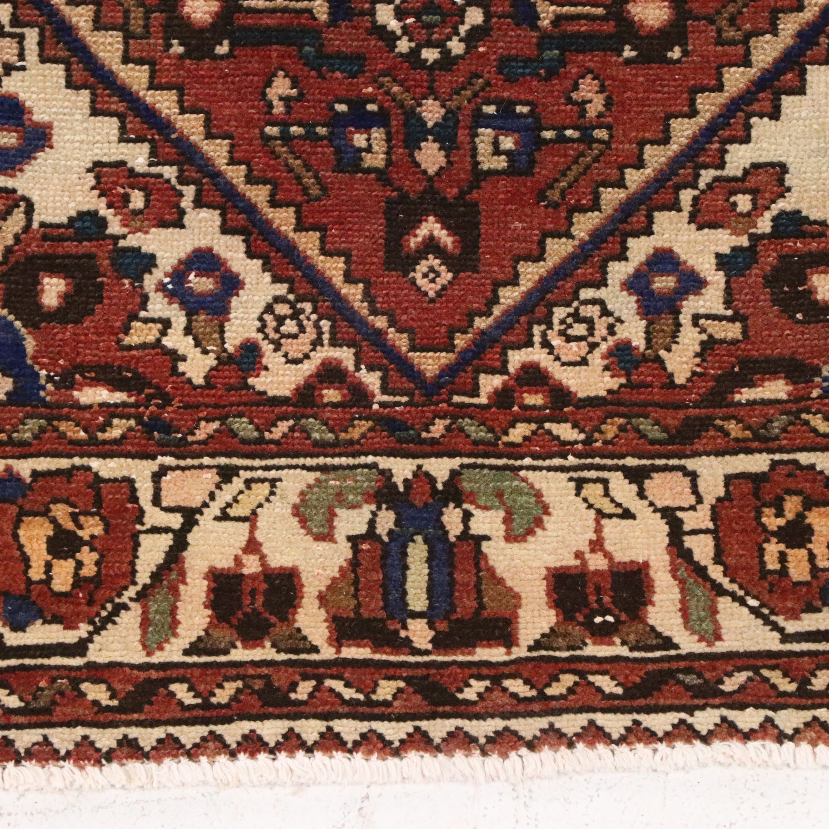 3'7 x 9'11 Hand-Knotted Persian Veramin Long Rug