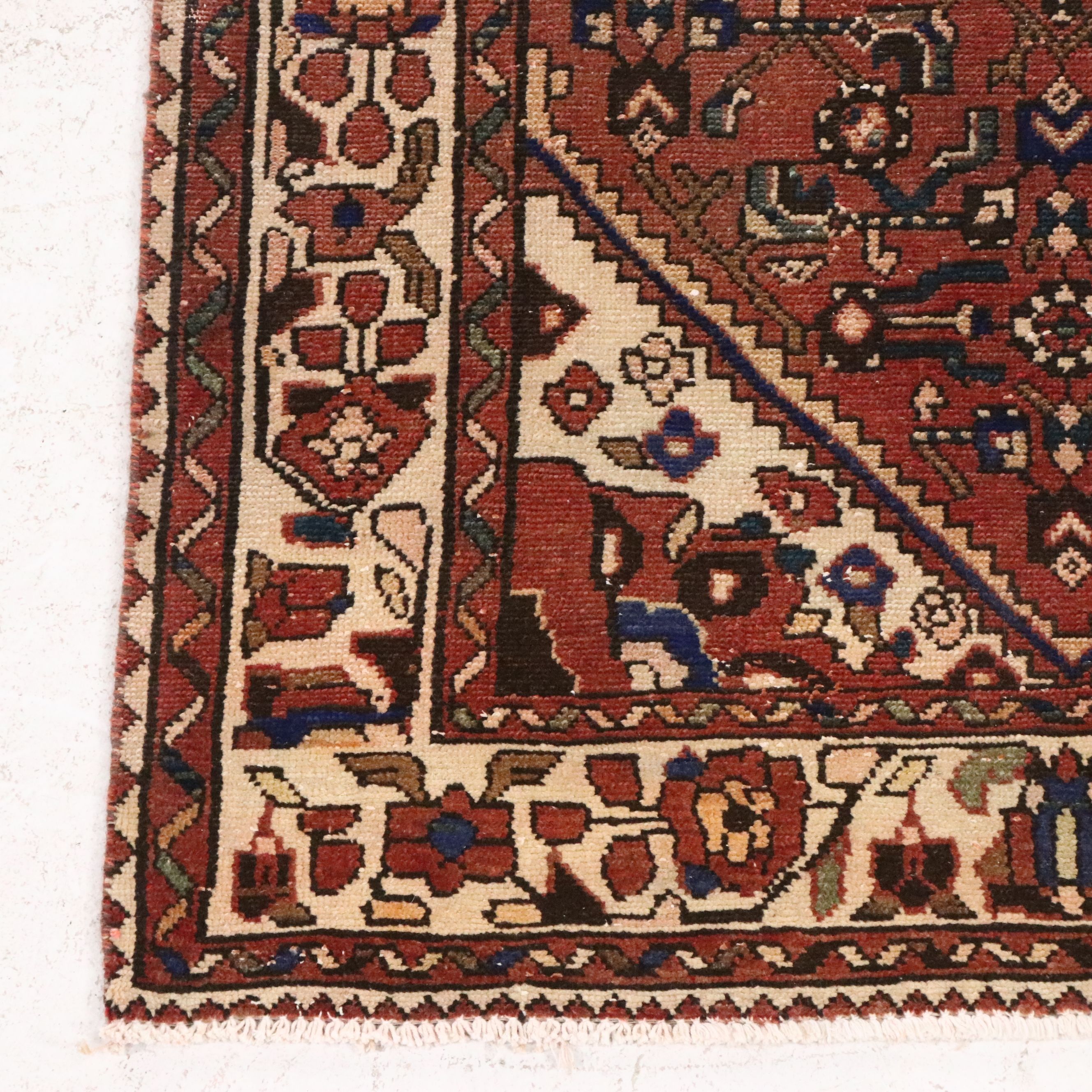 3'7 x 9'11 Hand-Knotted Persian Veramin Long Rug
