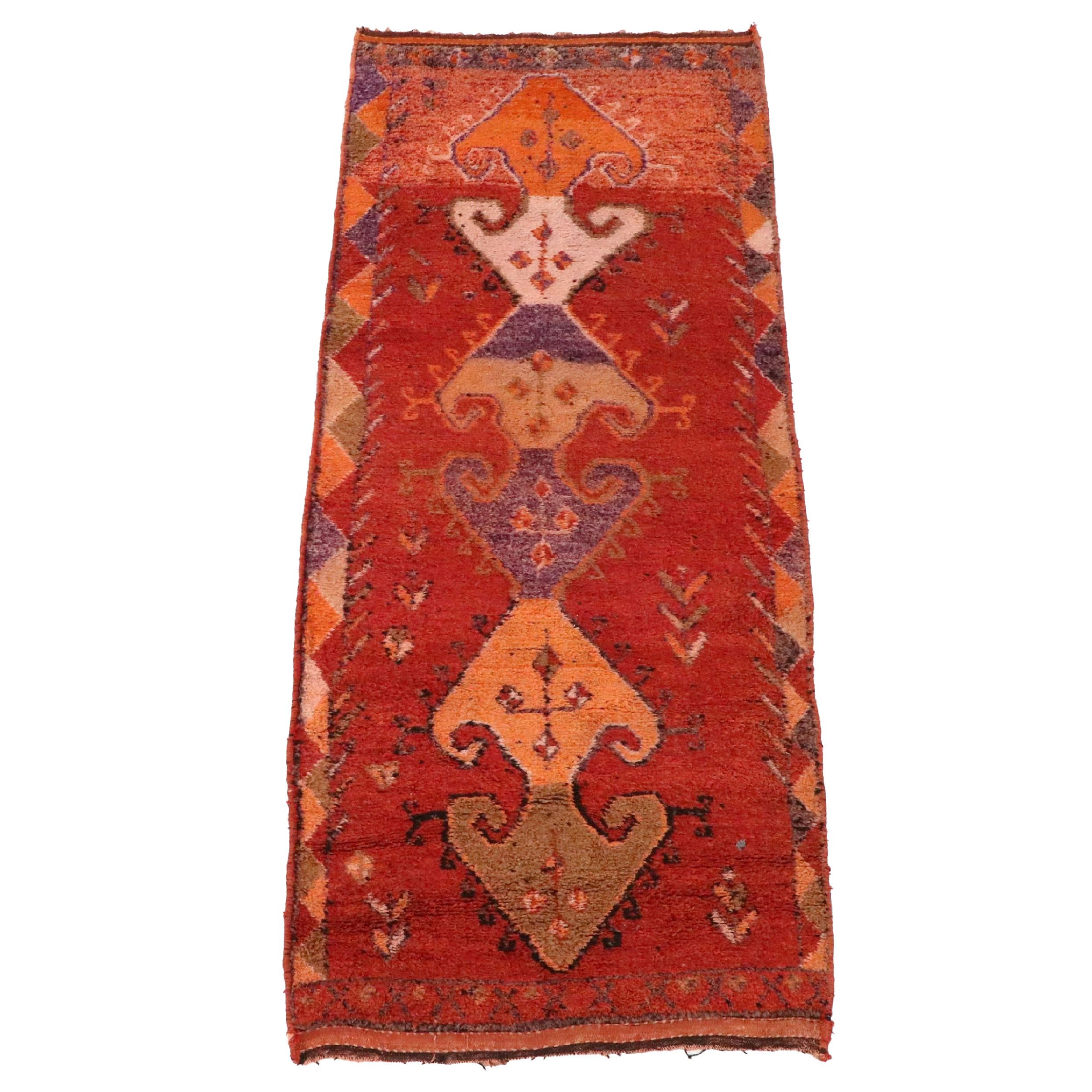 4' x 10'1 Hand-Knotted Turkish Village Long Rug