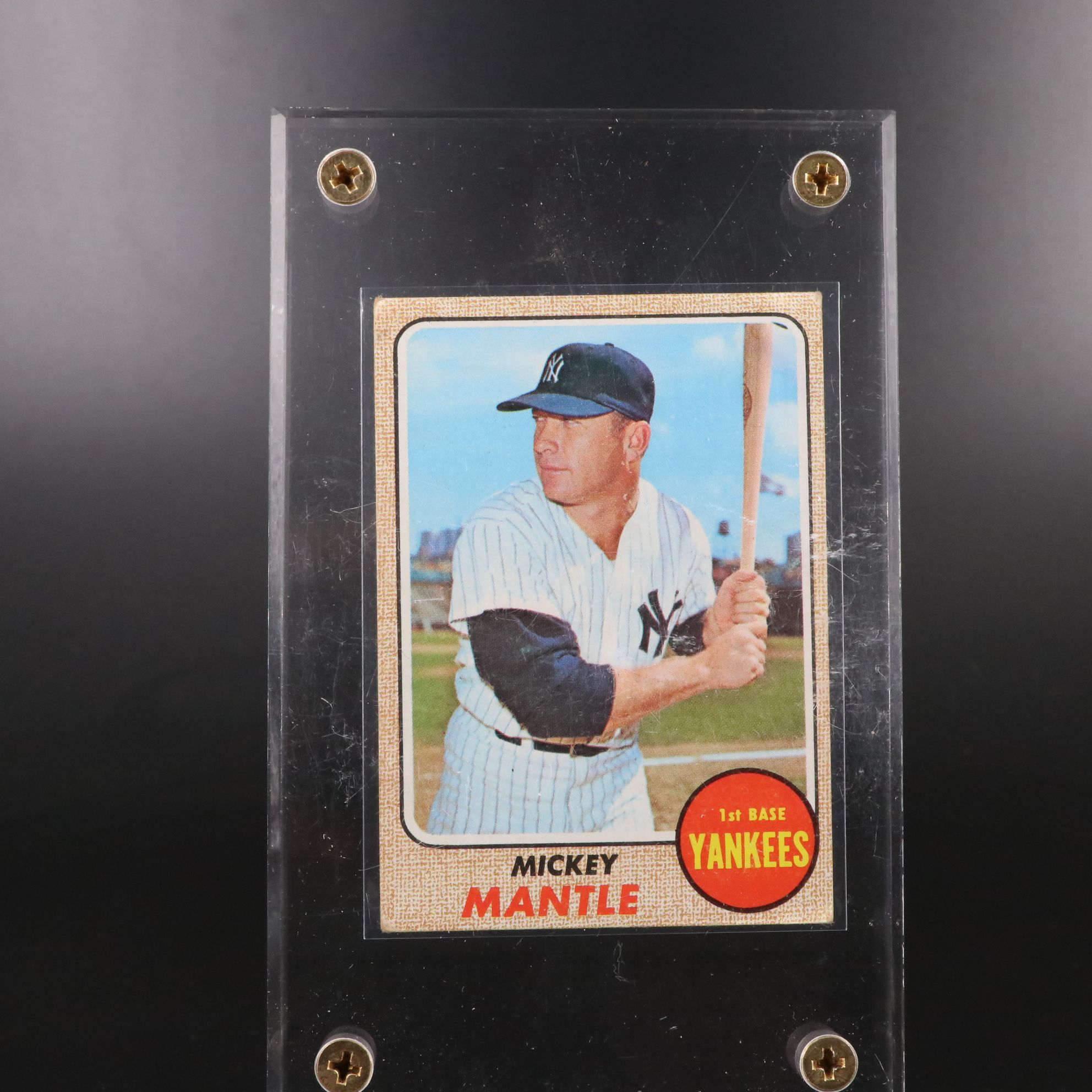 1966 and 1968 Topps Mickey Mantle New York Yankees Baseball Cards