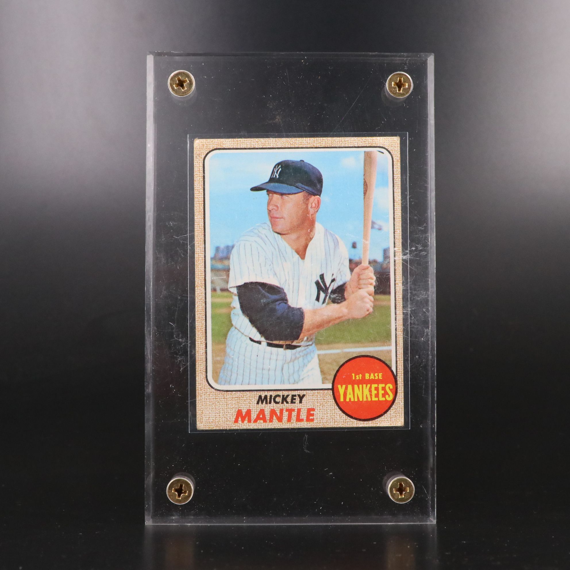 1966 and 1968 Topps Mickey Mantle New York Yankees Baseball Cards