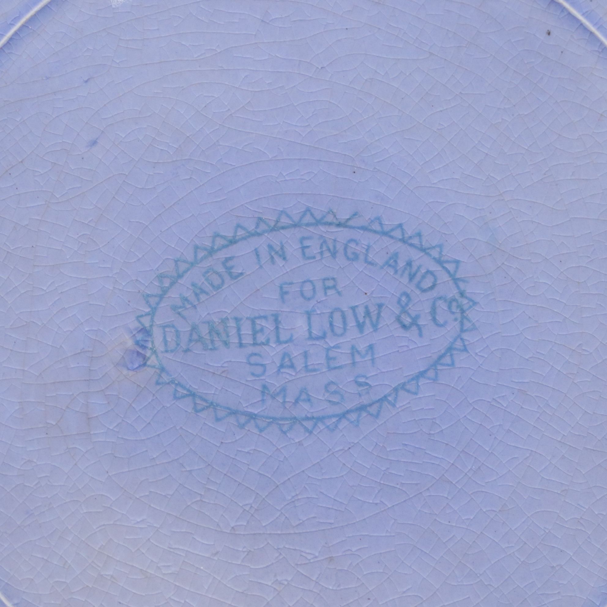 Martha Washington Chain of States and Other Flow Blue Dinnerware, 19th Century