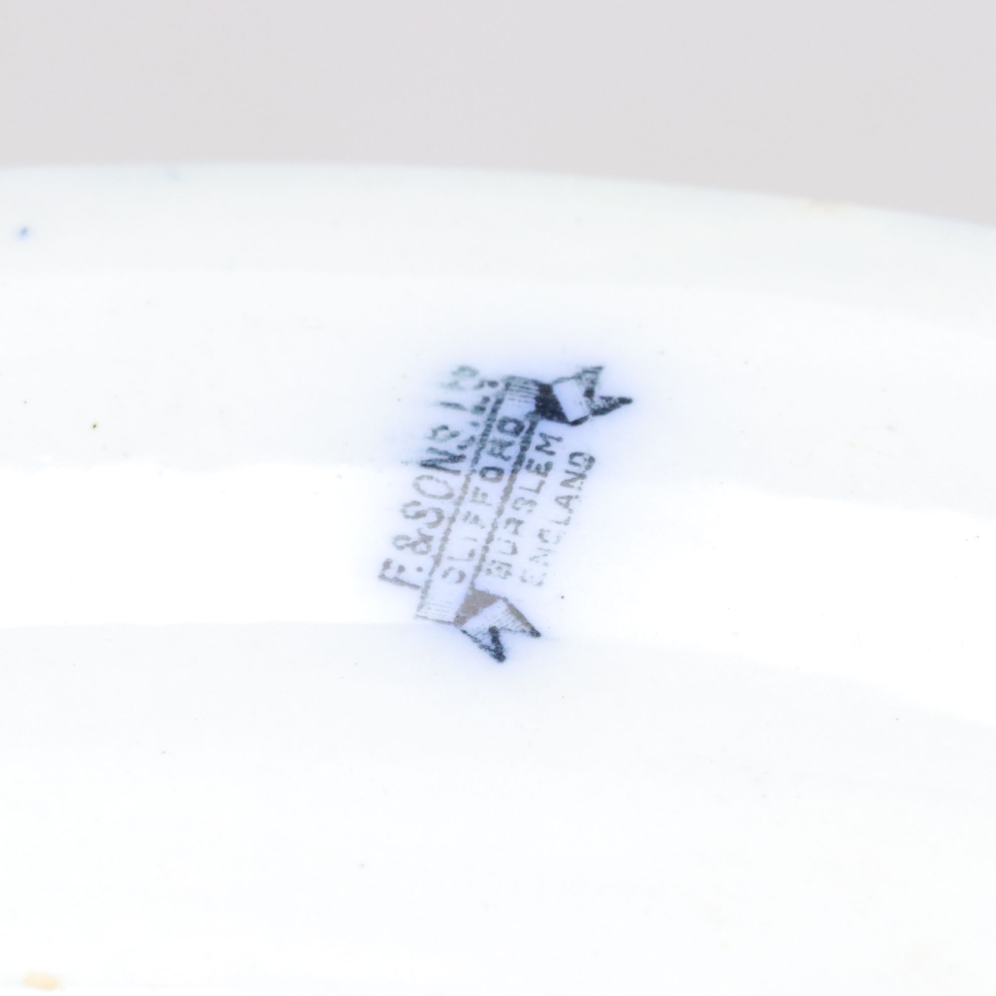 Martha Washington Chain of States and Other Flow Blue Dinnerware, 19th Century