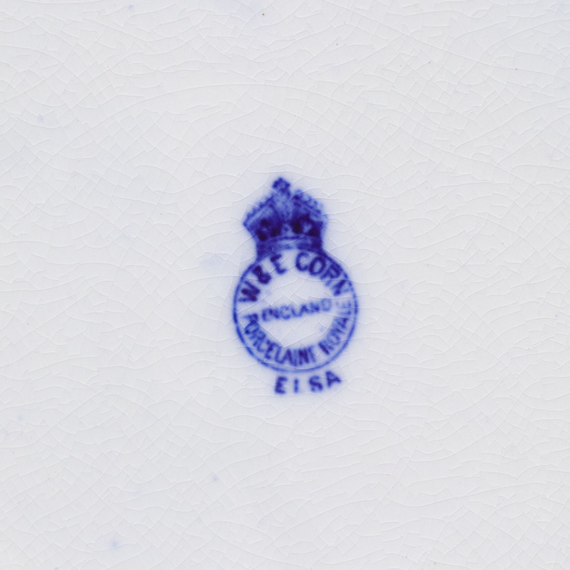 Martha Washington Chain of States and Other Flow Blue Dinnerware, 19th Century