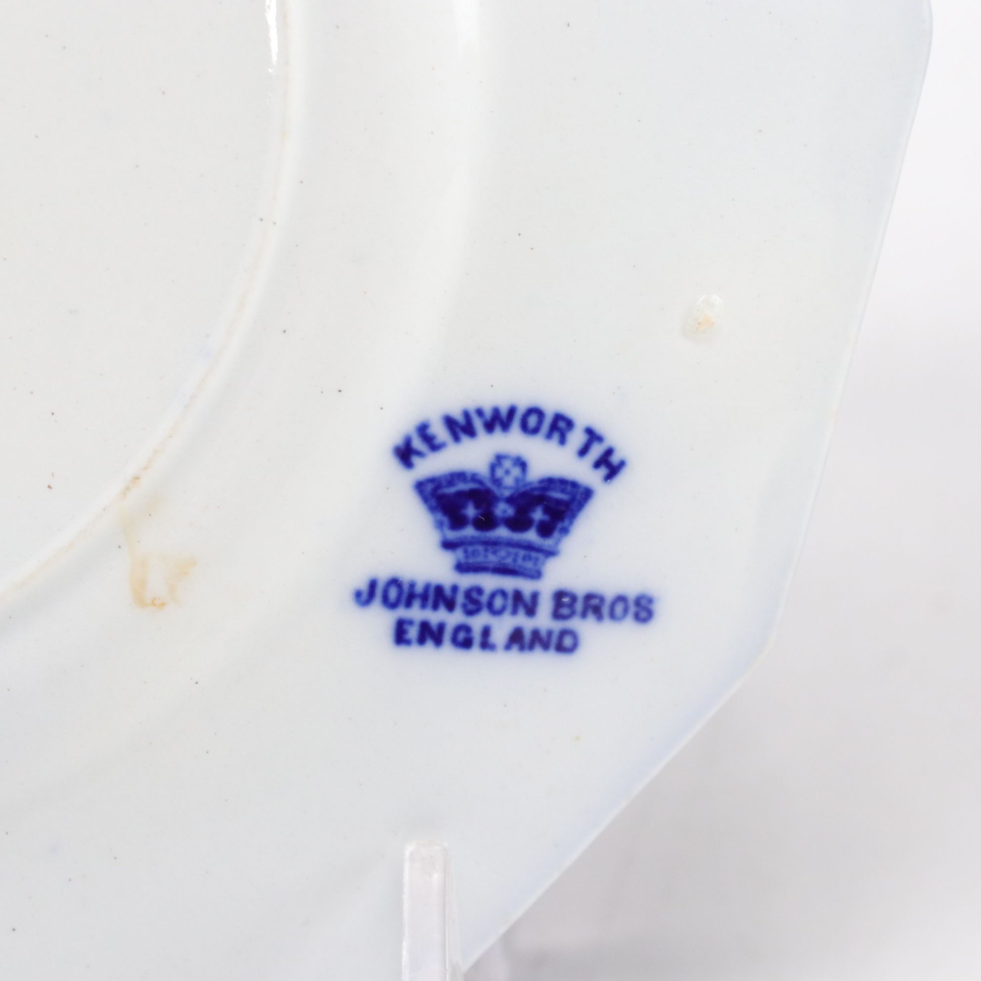 Martha Washington Chain of States and Other Flow Blue Dinnerware, 19th Century