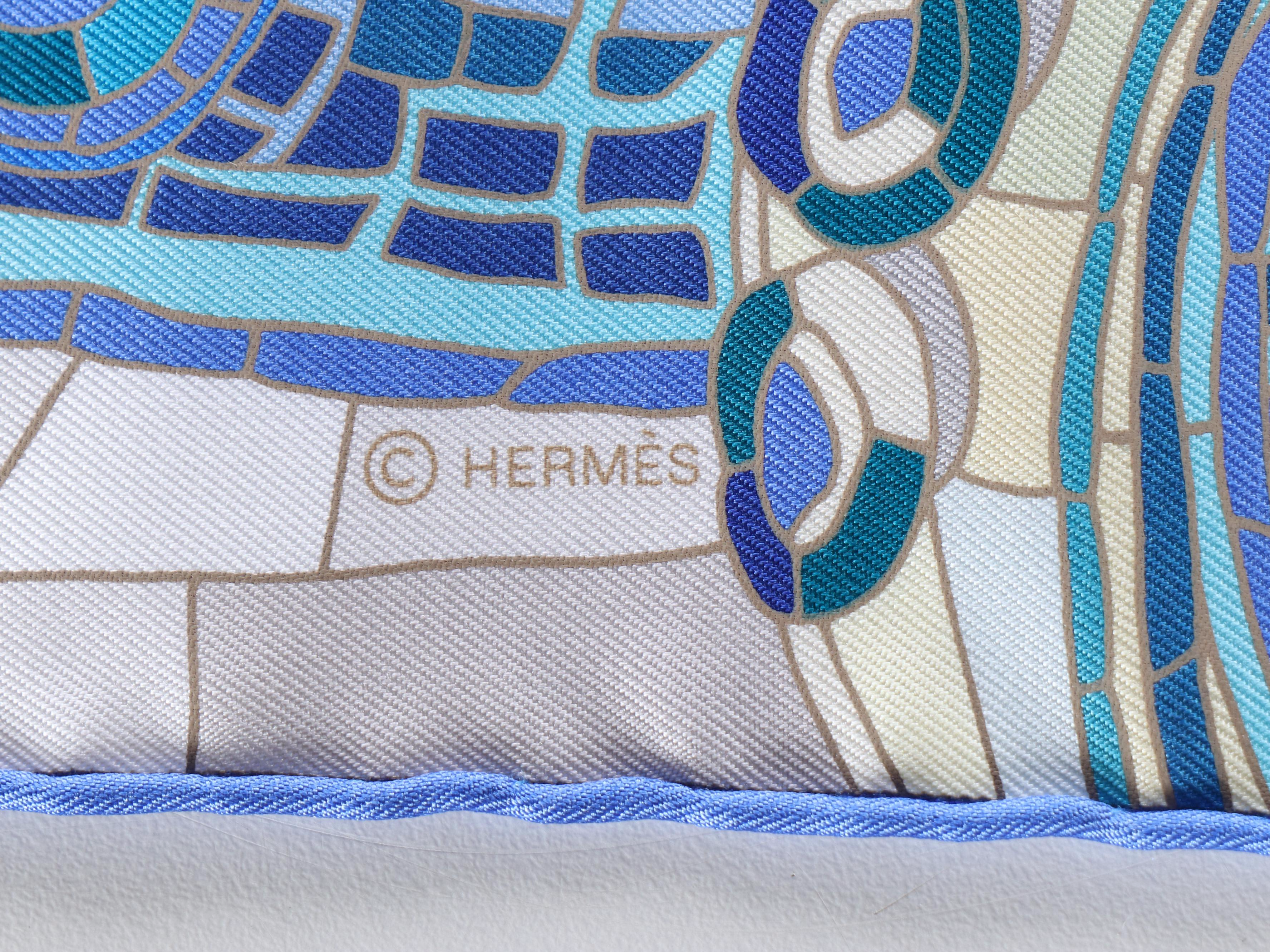 Hermès Special Issue "Le Voyage de Pythéas" Scarf 90 in Silk Twill with Box
