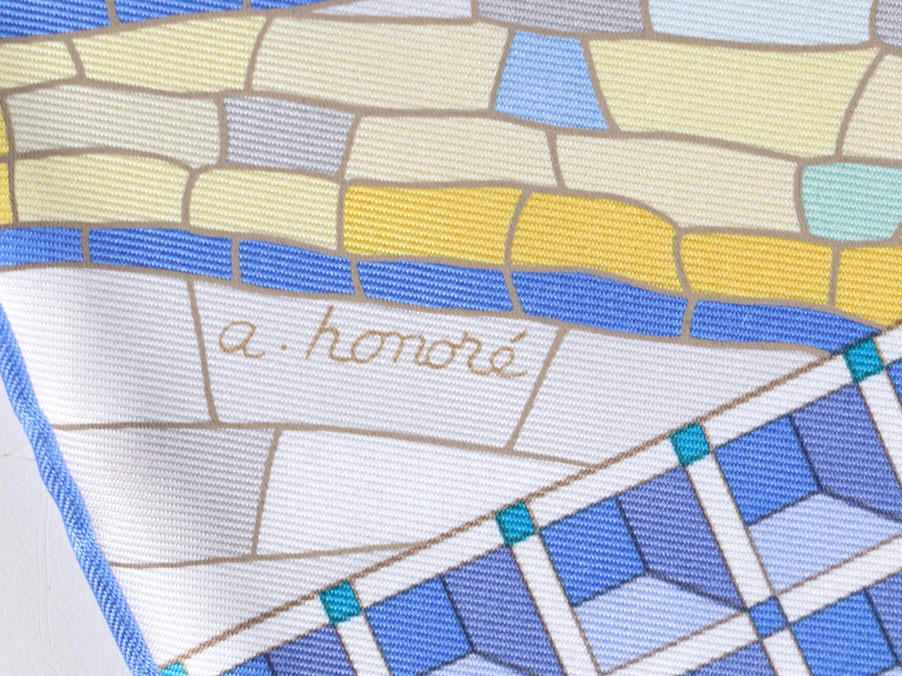 Hermès Special Issue "Le Voyage de Pythéas" Scarf 90 in Silk Twill with Box