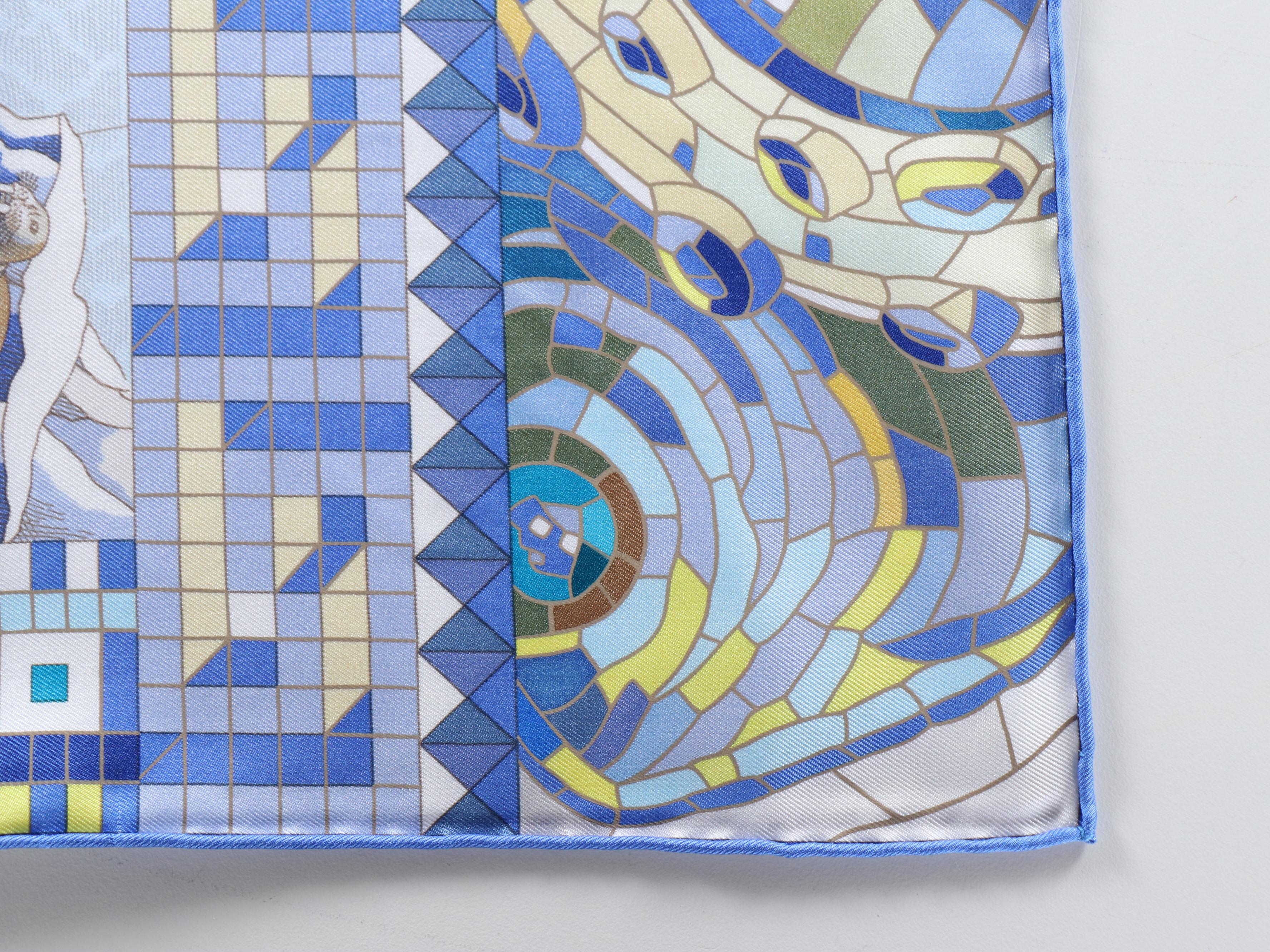 Hermès Special Issue "Le Voyage de Pythéas" Scarf 90 in Silk Twill with Box