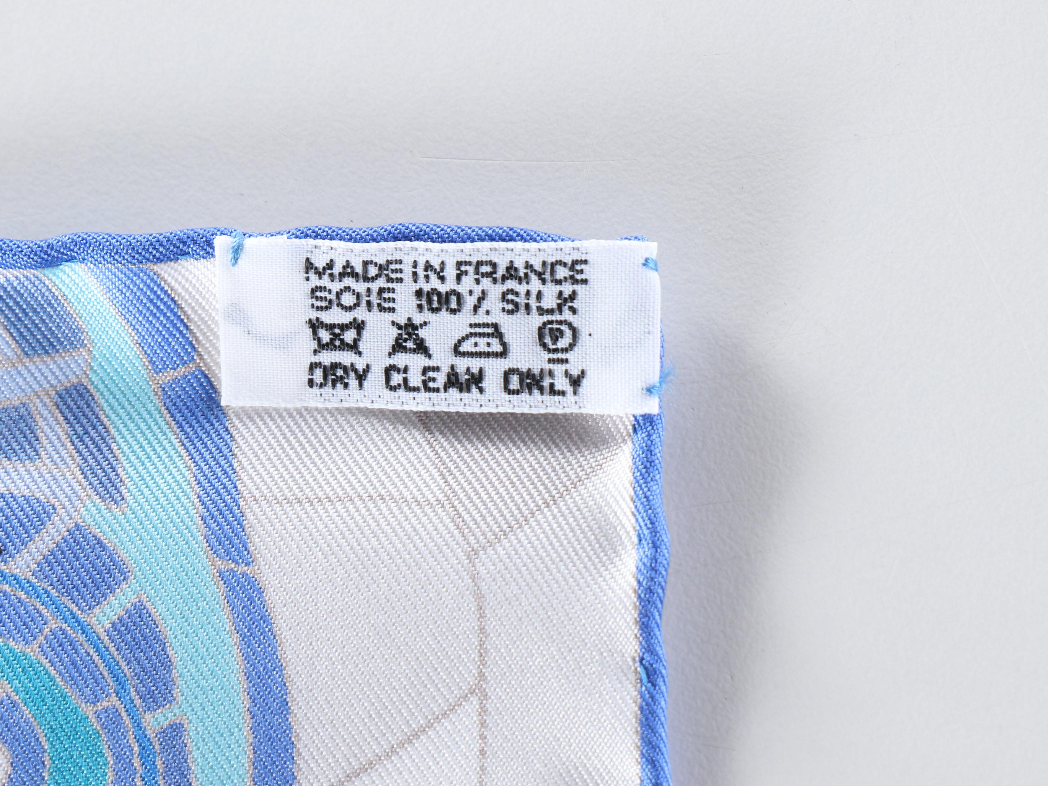 Hermès Special Issue "Le Voyage de Pythéas" Scarf 90 in Silk Twill with Box