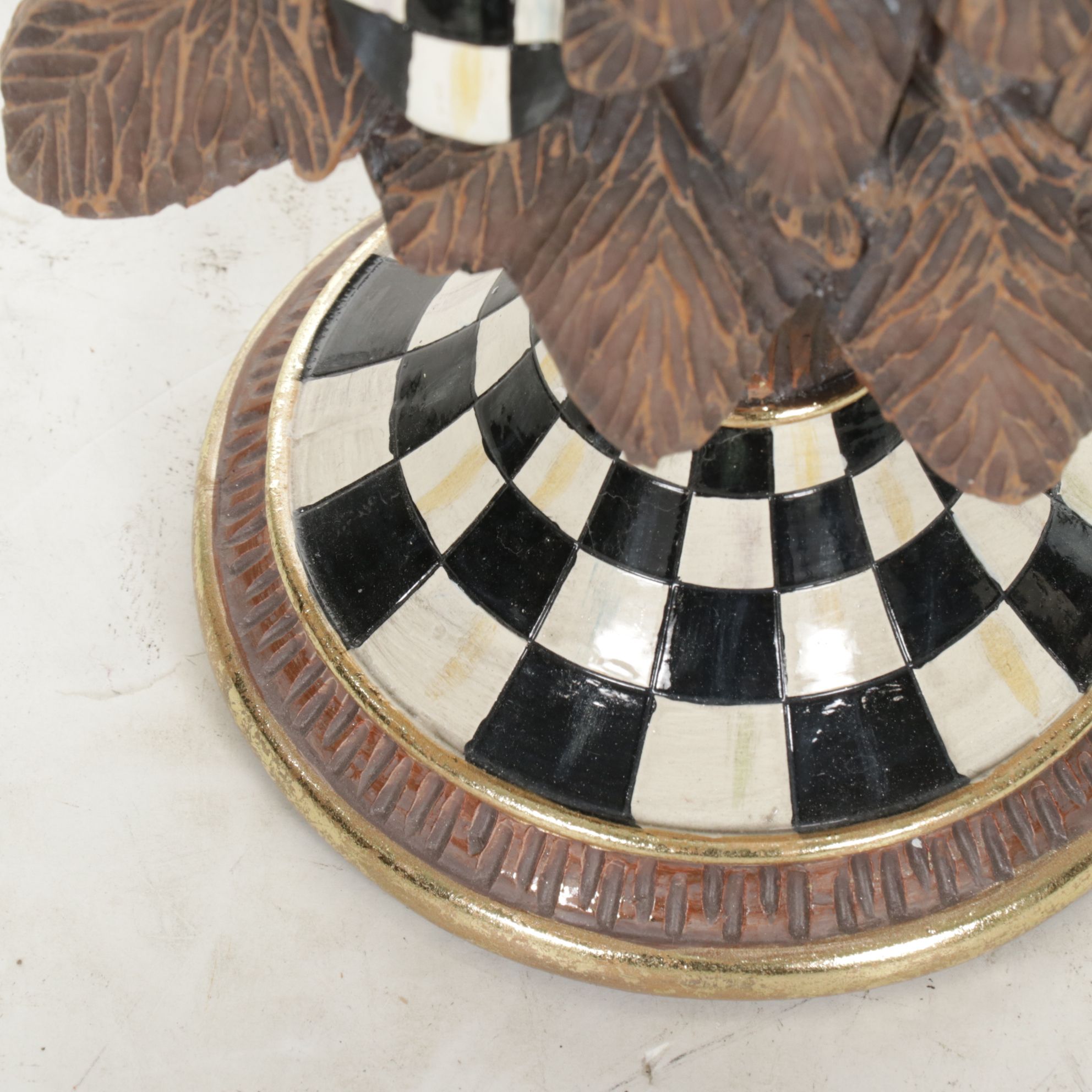 MacKenzie-Childs "Country Check Woodland Tree" Figurine