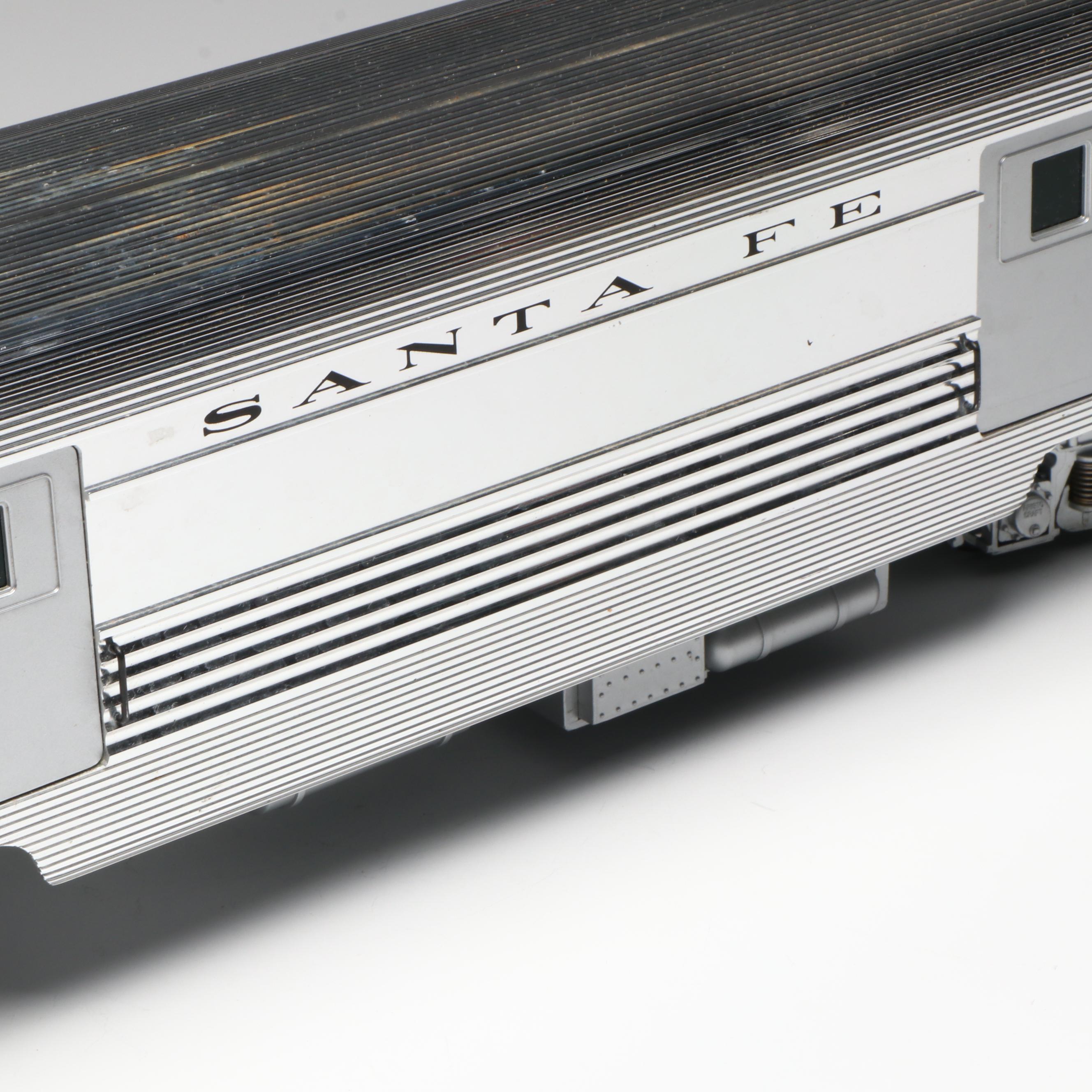 Aristo-Craft G Scale ART-32505 Fred Harvey Dining Car and ART-32205 Baggage Car