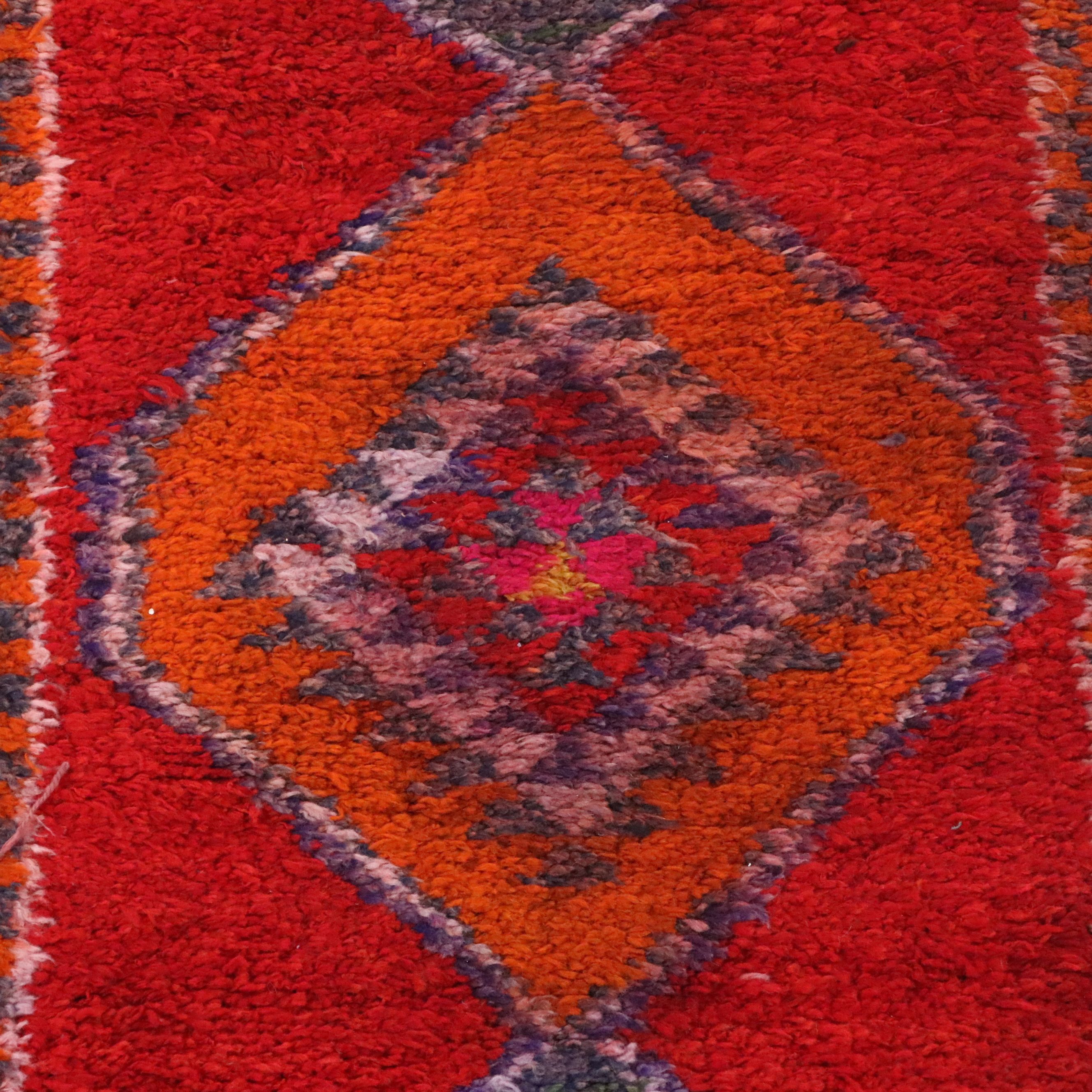 3'1 x 9'9 Hand-Knotted Turkish Village Carpet Runner Long Rug