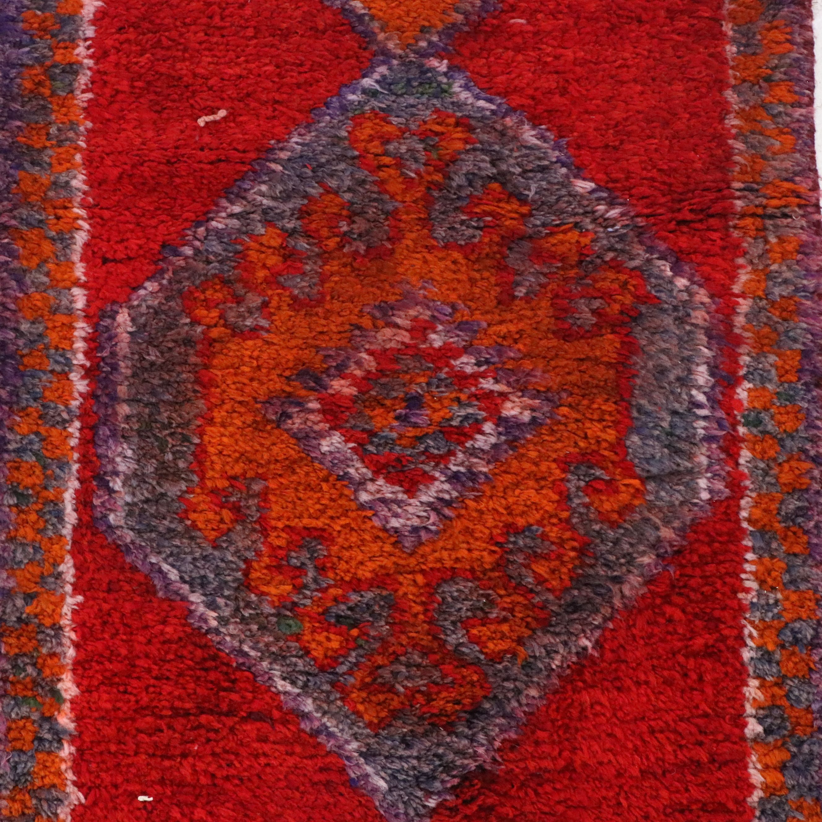 3'1 x 9'9 Hand-Knotted Turkish Village Carpet Runner Long Rug
