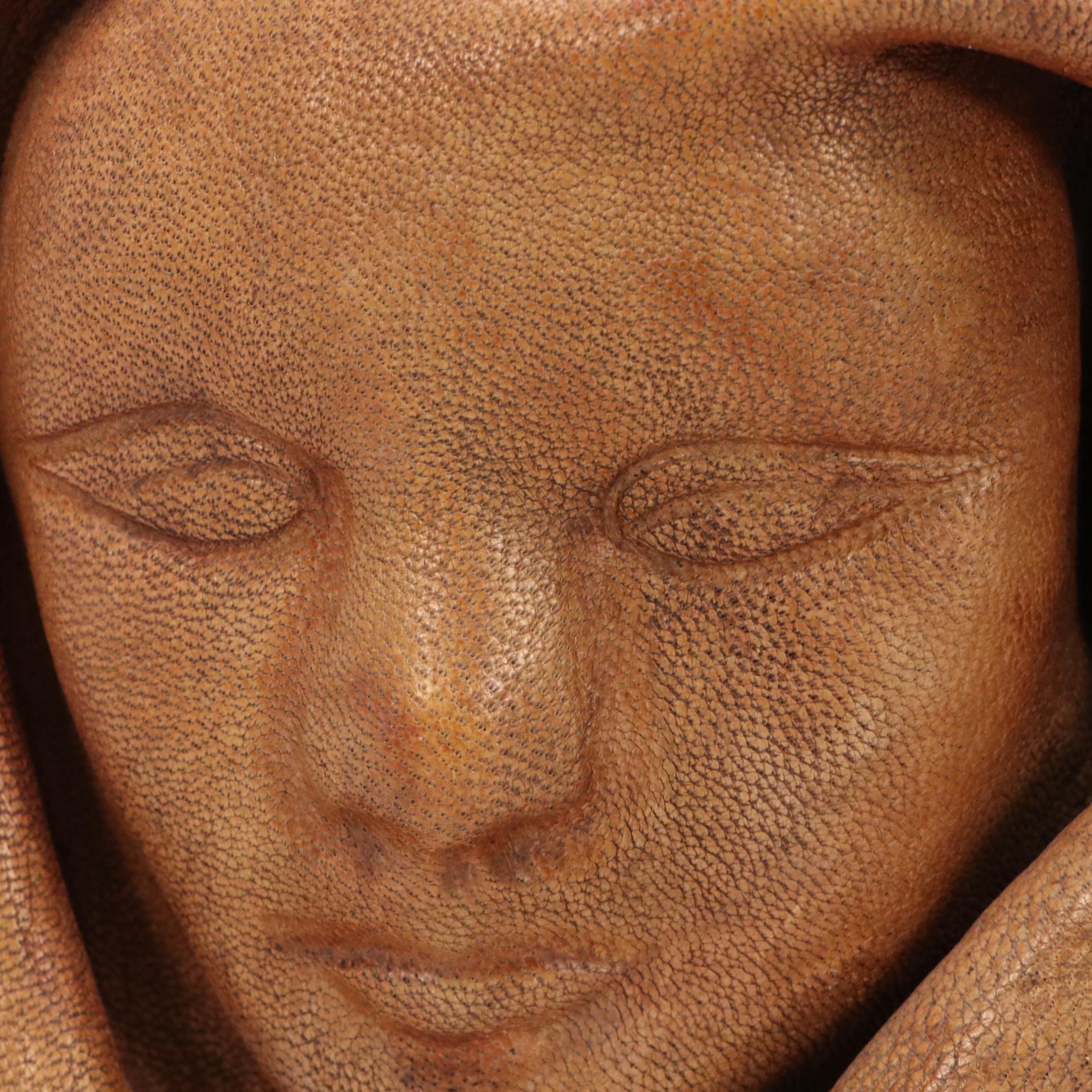 Molded Leather Wall Sculpture