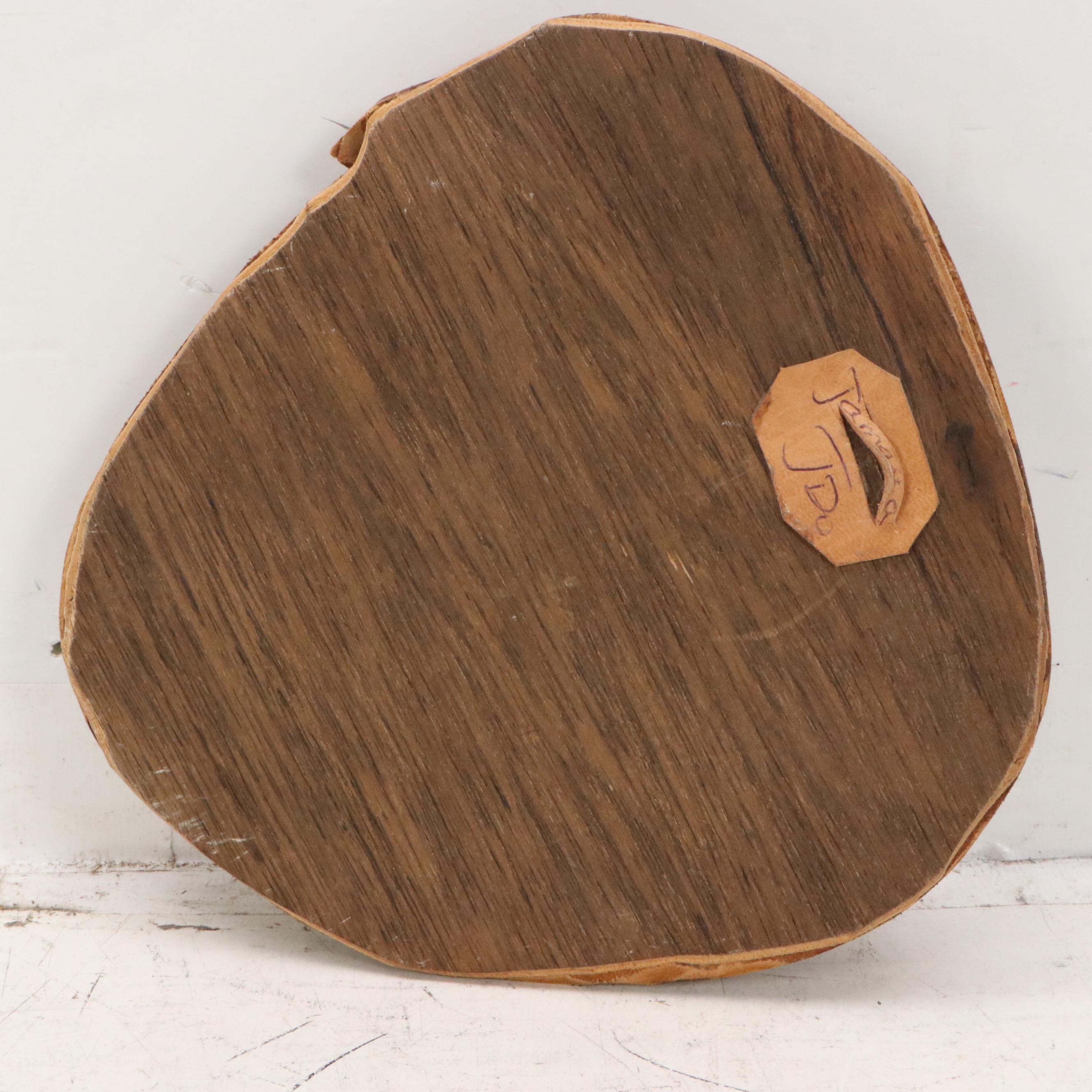 Molded Leather Wall Sculpture