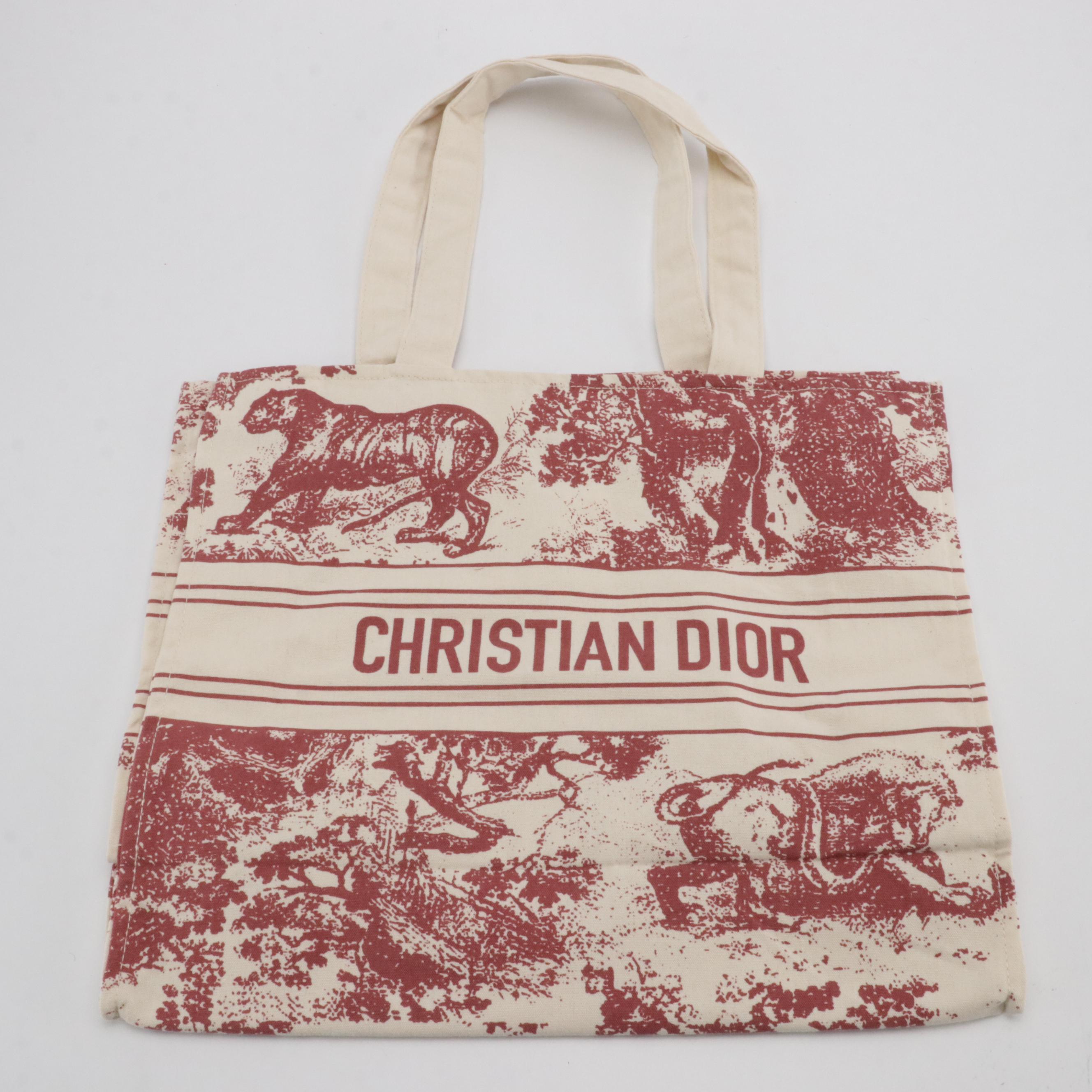 Christian Dior Dioriviera Toile Canvas Shopper Tote