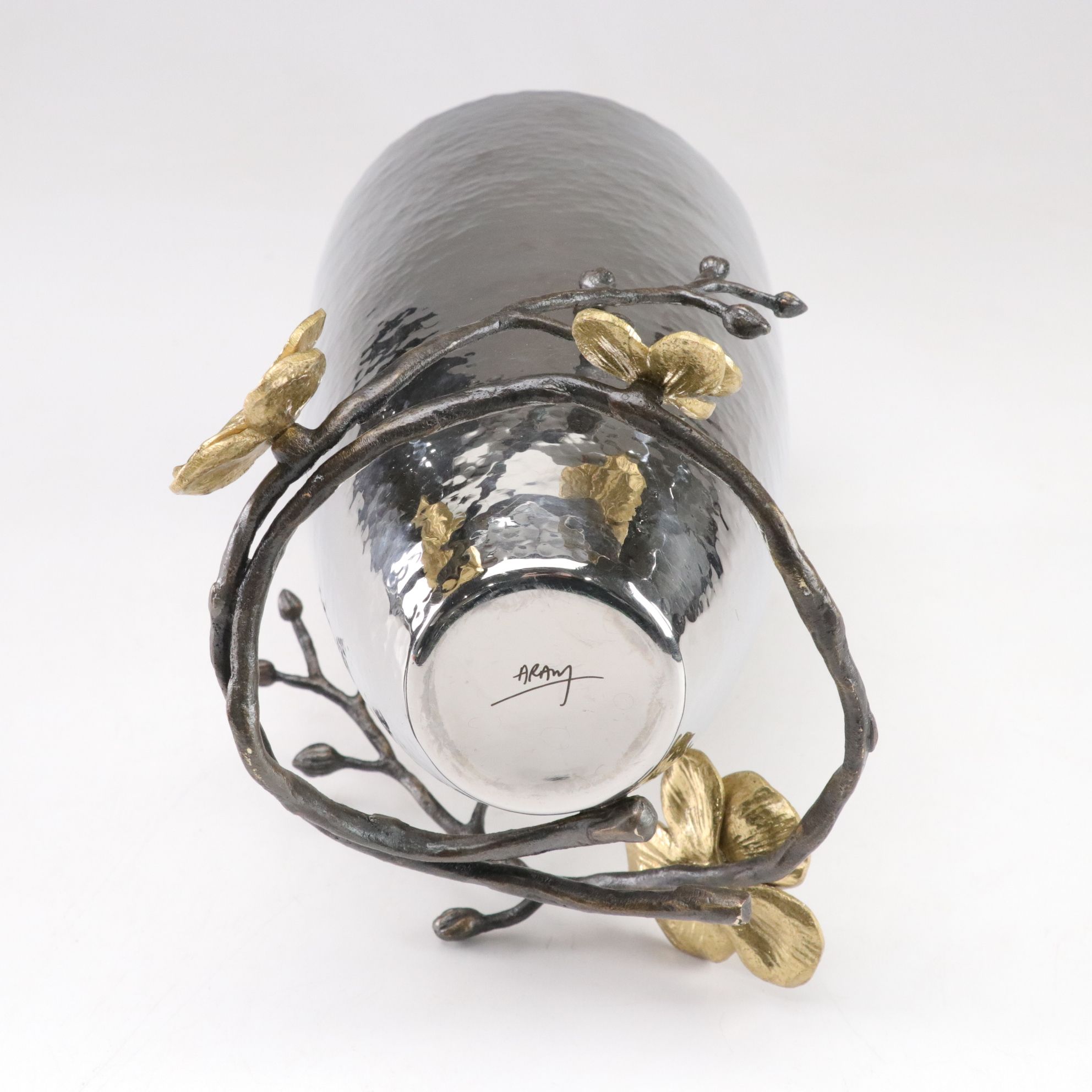 Michael Aram "Gold Orchid" Mixed Metal Vase