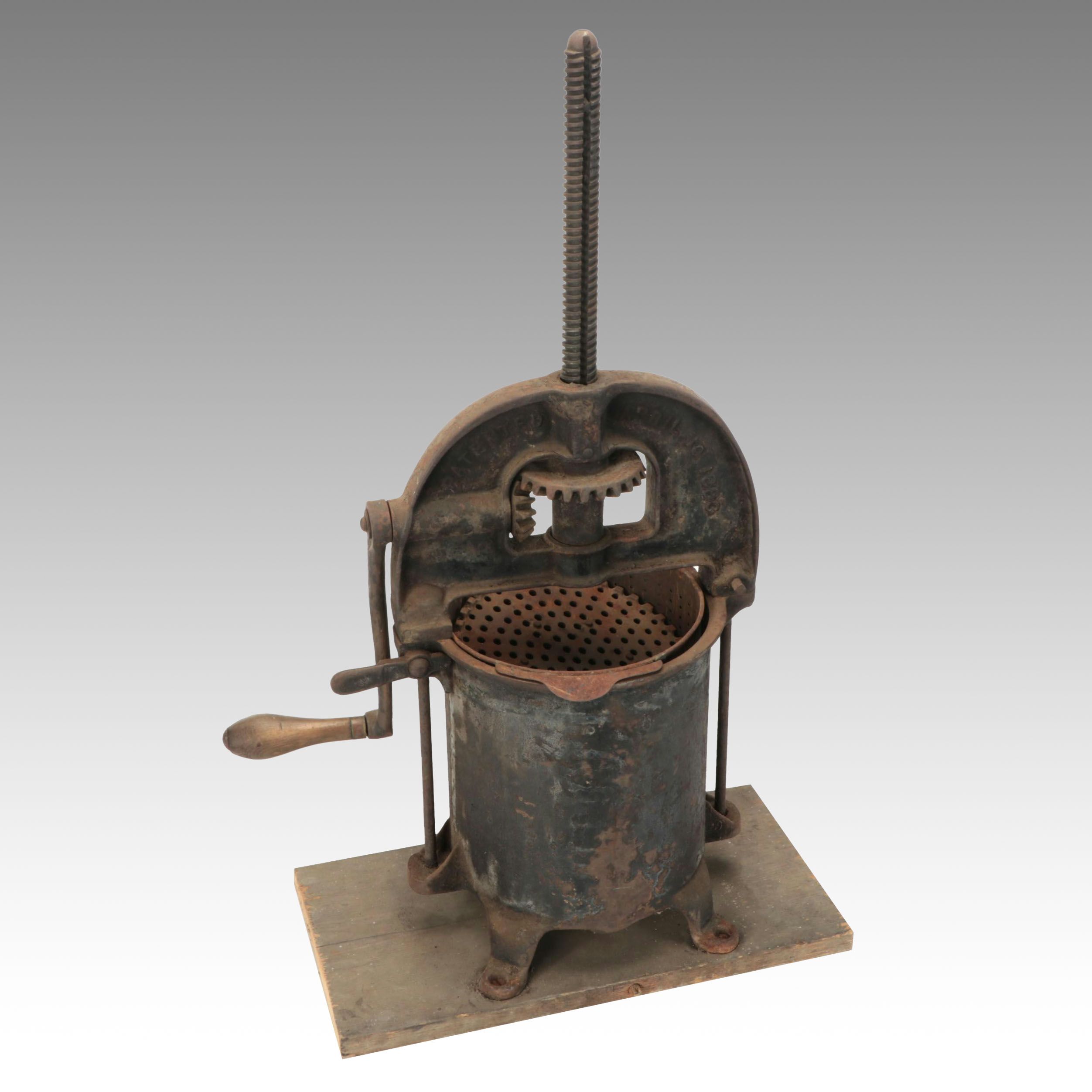 Enterprise Cast Iron Sausage Stuffer