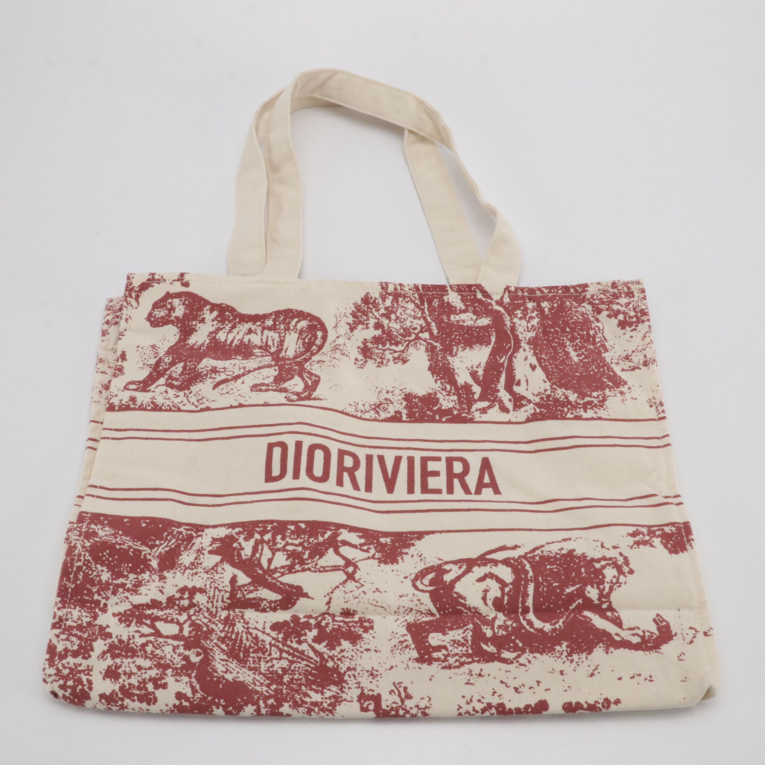 Christian Dior Dioriviera Toile Canvas Shopper Tote