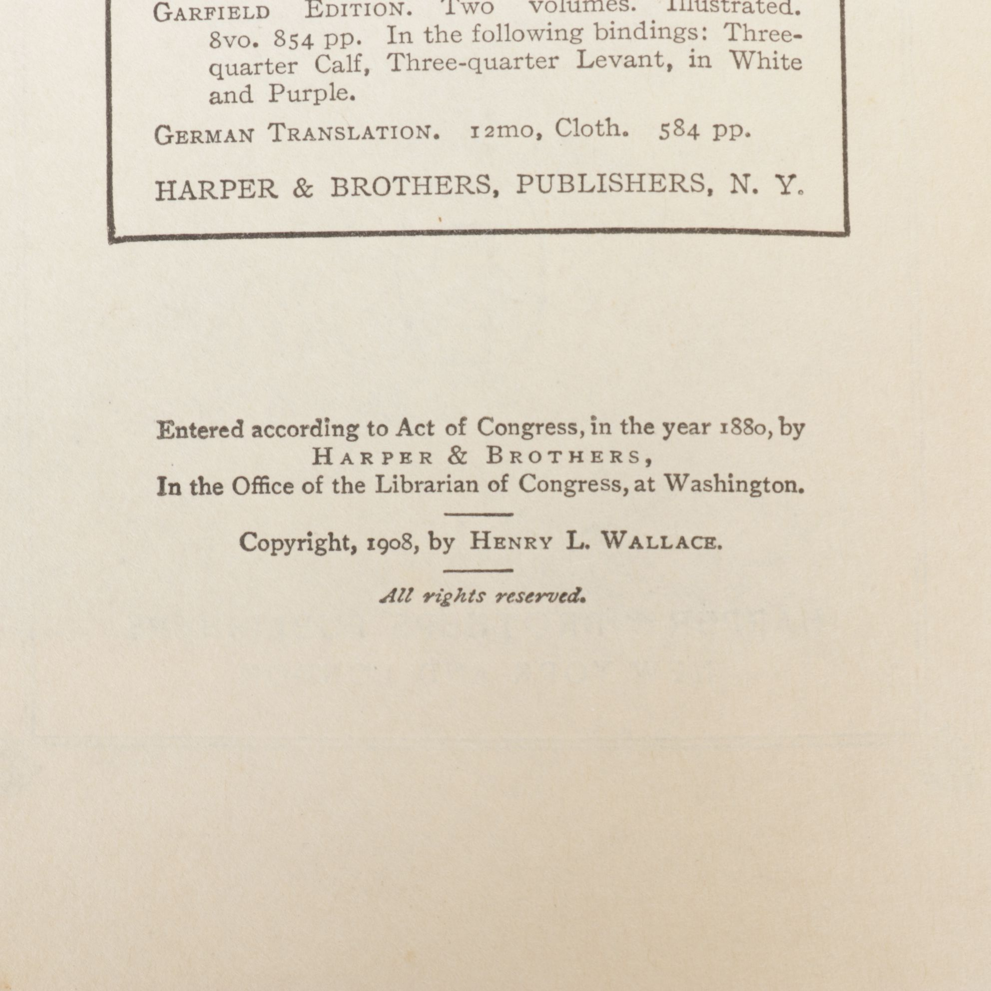 "Hans Brinker" by Mary Mapes Dodge and Other Books, Late 19th to 20th Century