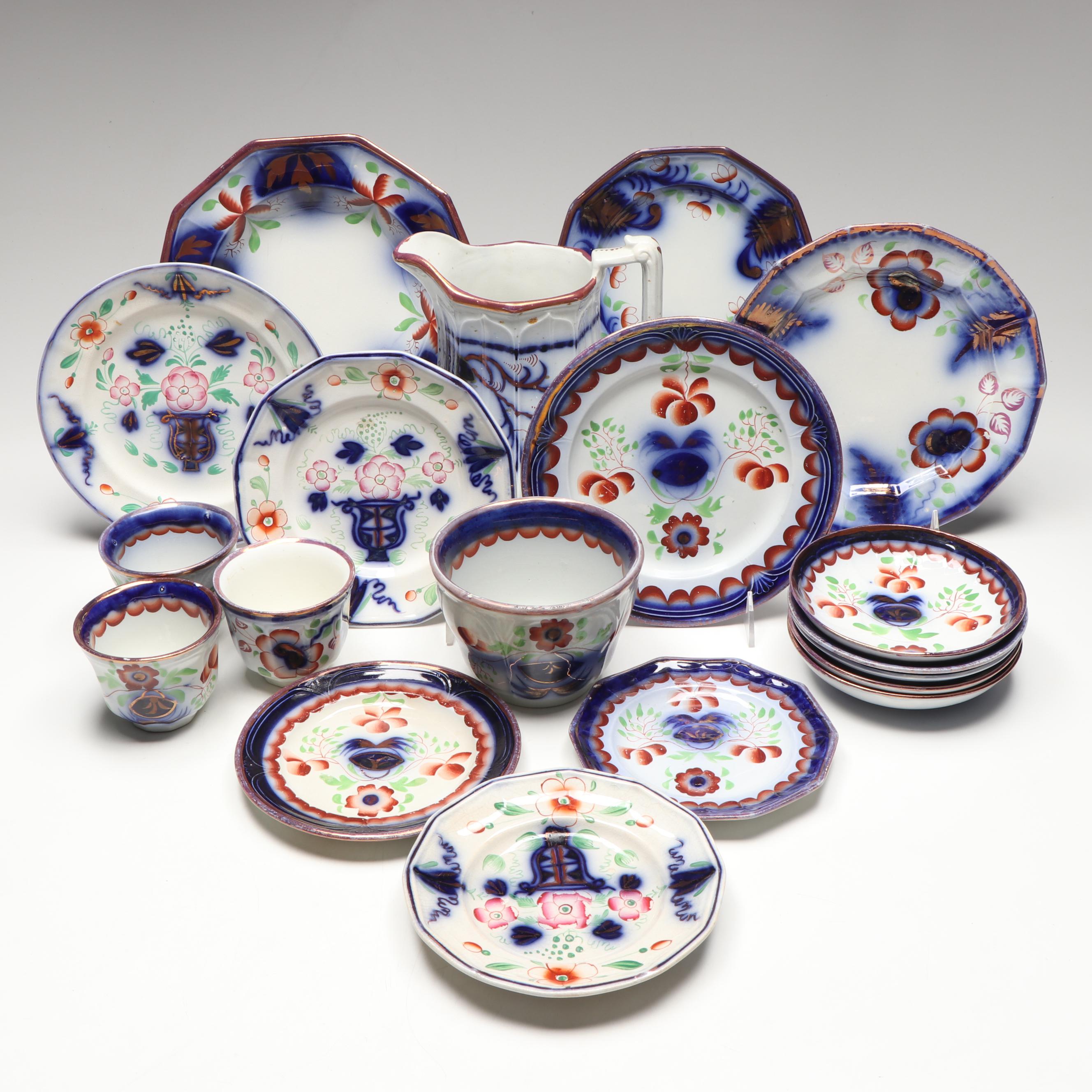 Edward Walley with Seeing Eye and Other Gaudy Welsh Tableware