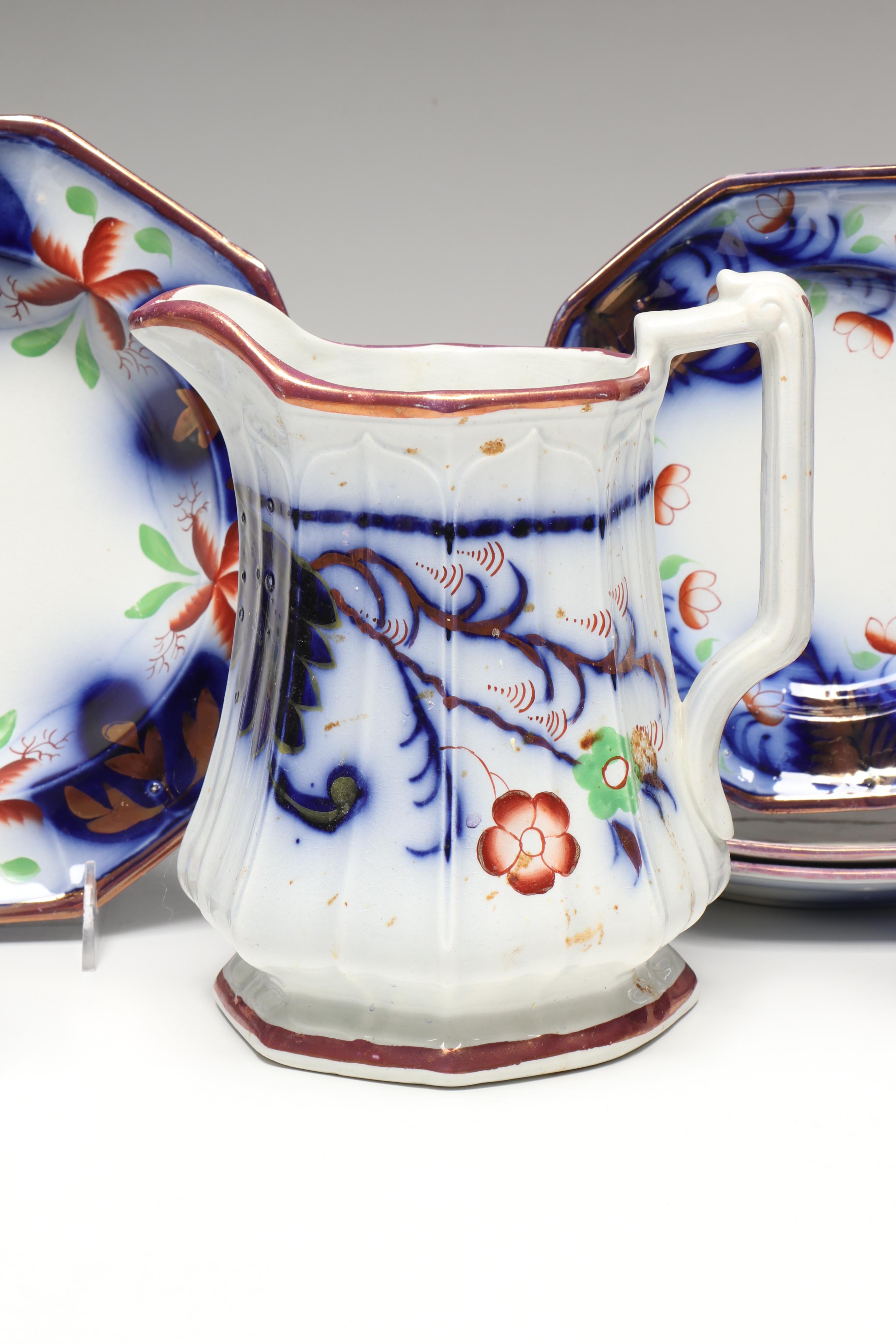 Edward Walley with Seeing Eye and Other Gaudy Welsh Tableware