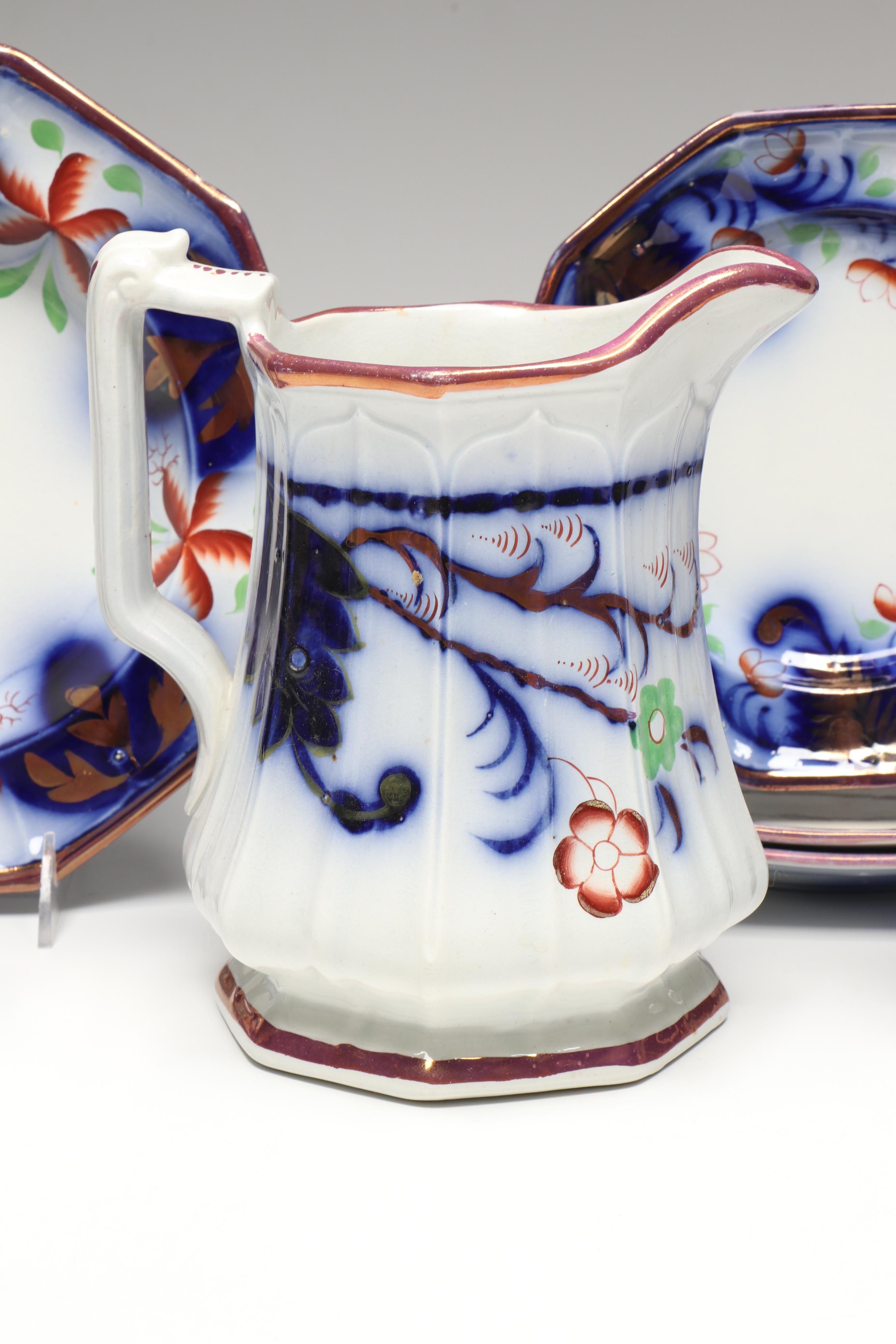 Edward Walley with Seeing Eye and Other Gaudy Welsh Tableware