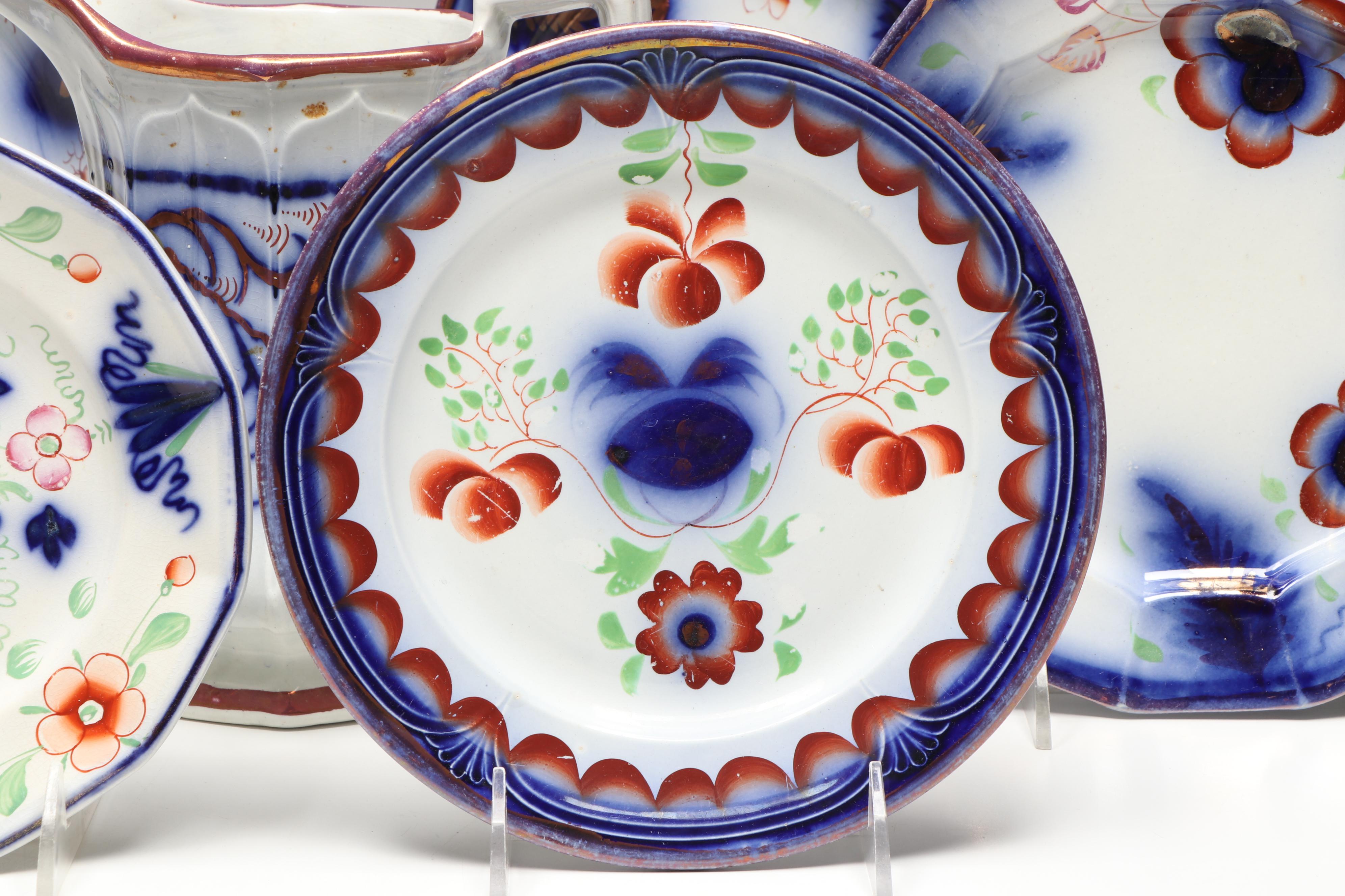 Edward Walley with Seeing Eye and Other Gaudy Welsh Tableware