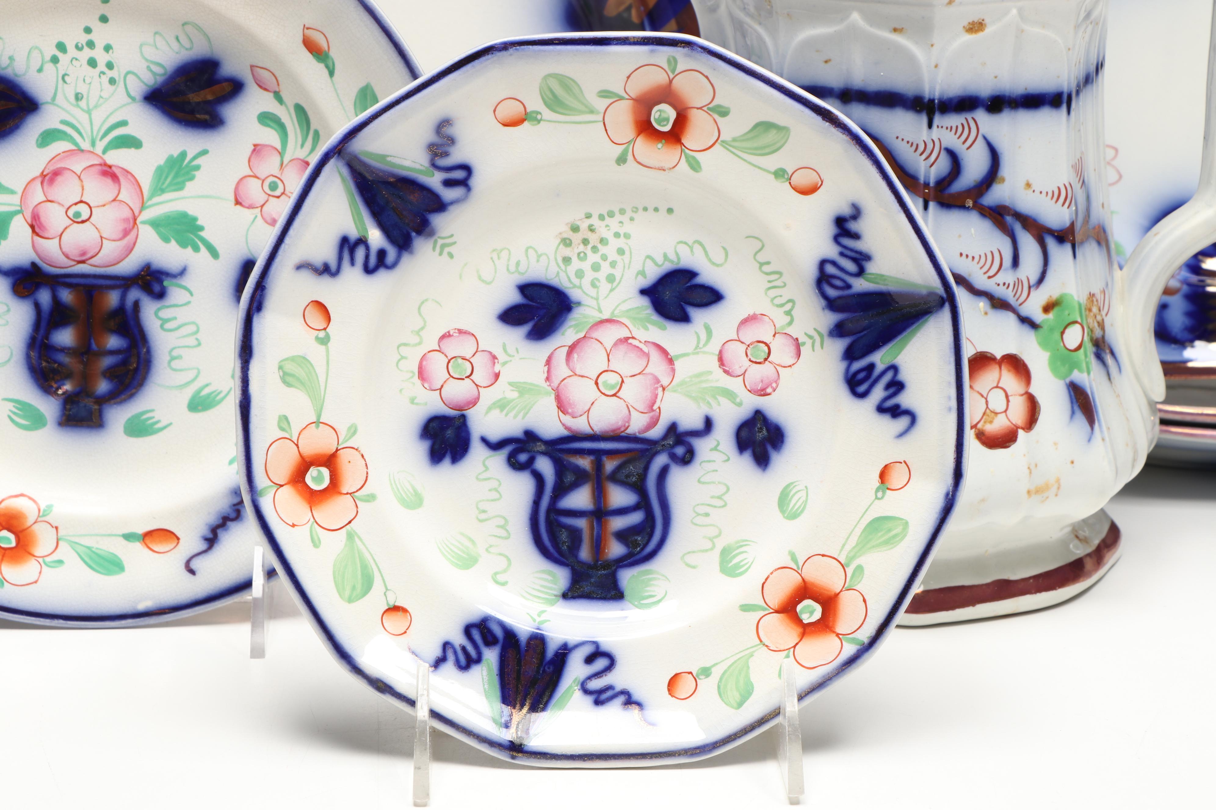 Edward Walley with Seeing Eye and Other Gaudy Welsh Tableware