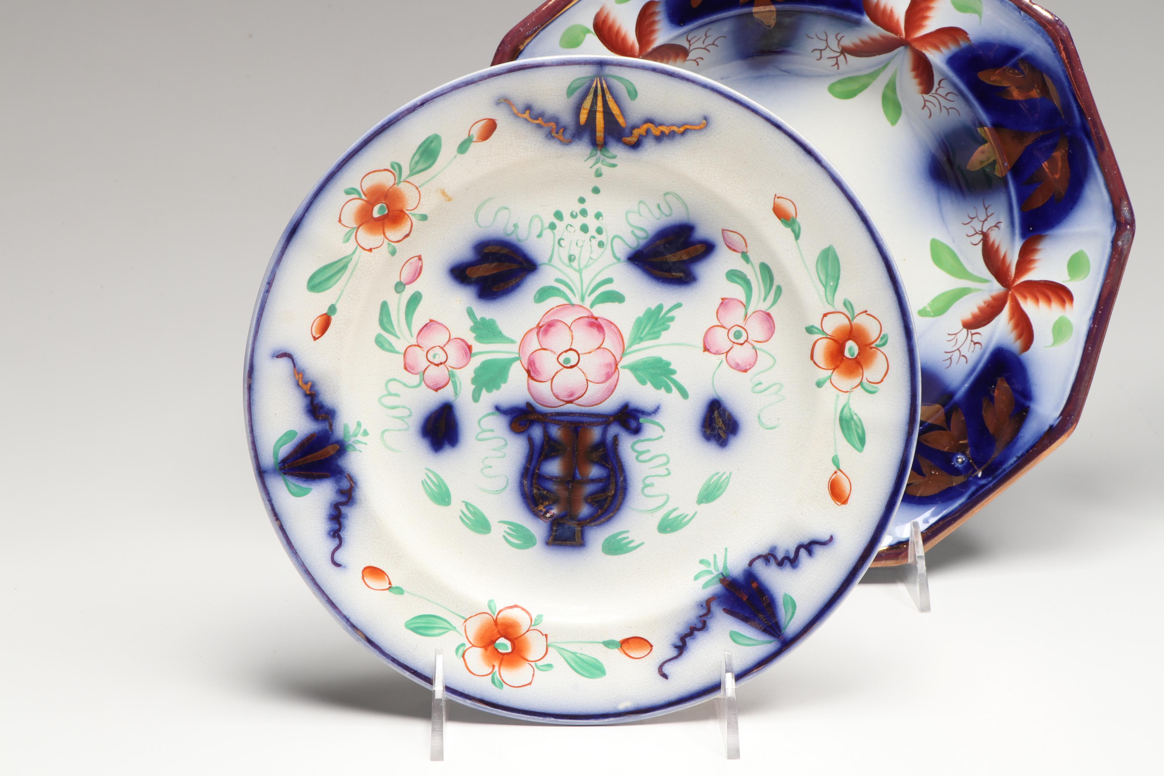 Edward Walley with Seeing Eye and Other Gaudy Welsh Tableware