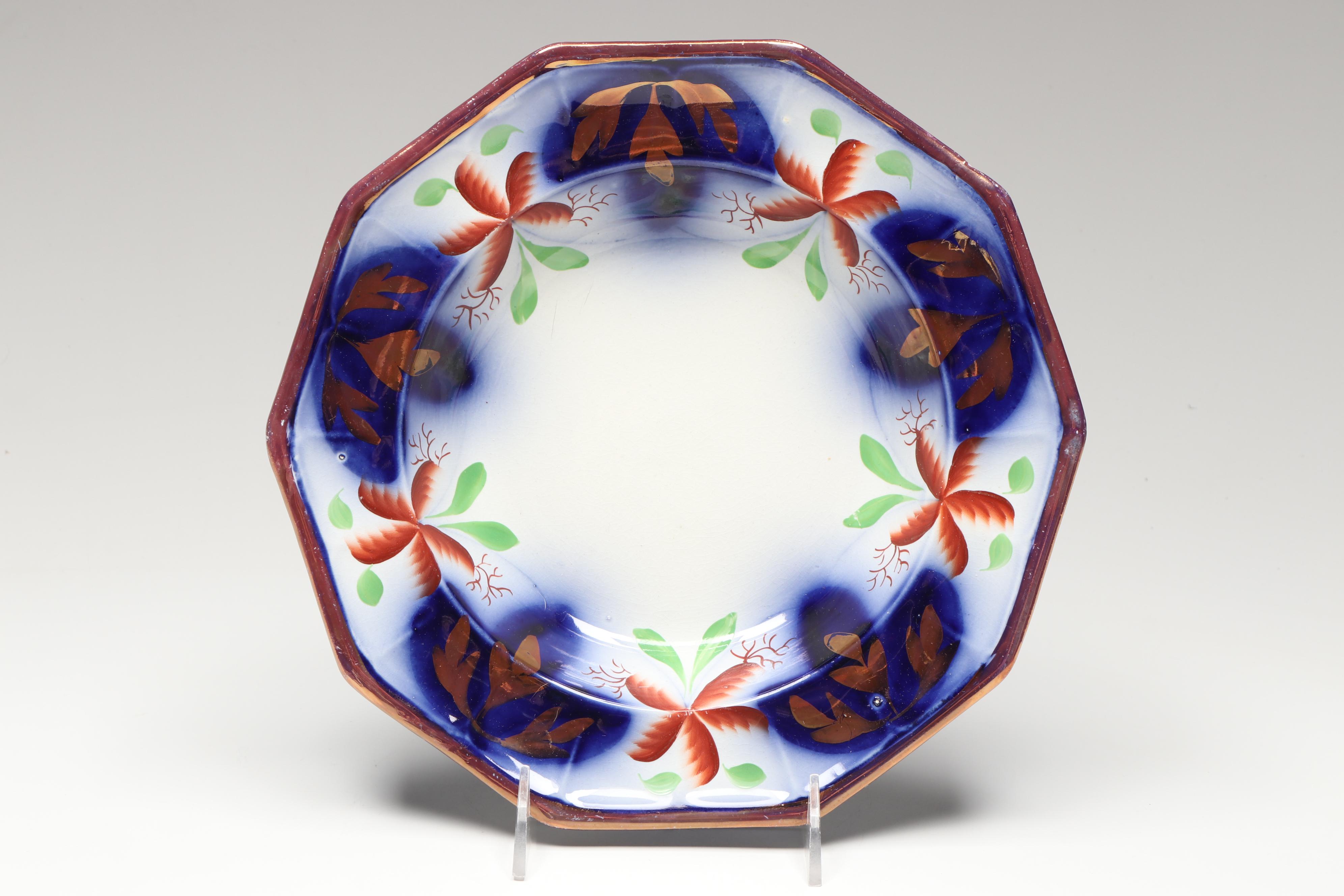 Edward Walley with Seeing Eye and Other Gaudy Welsh Tableware