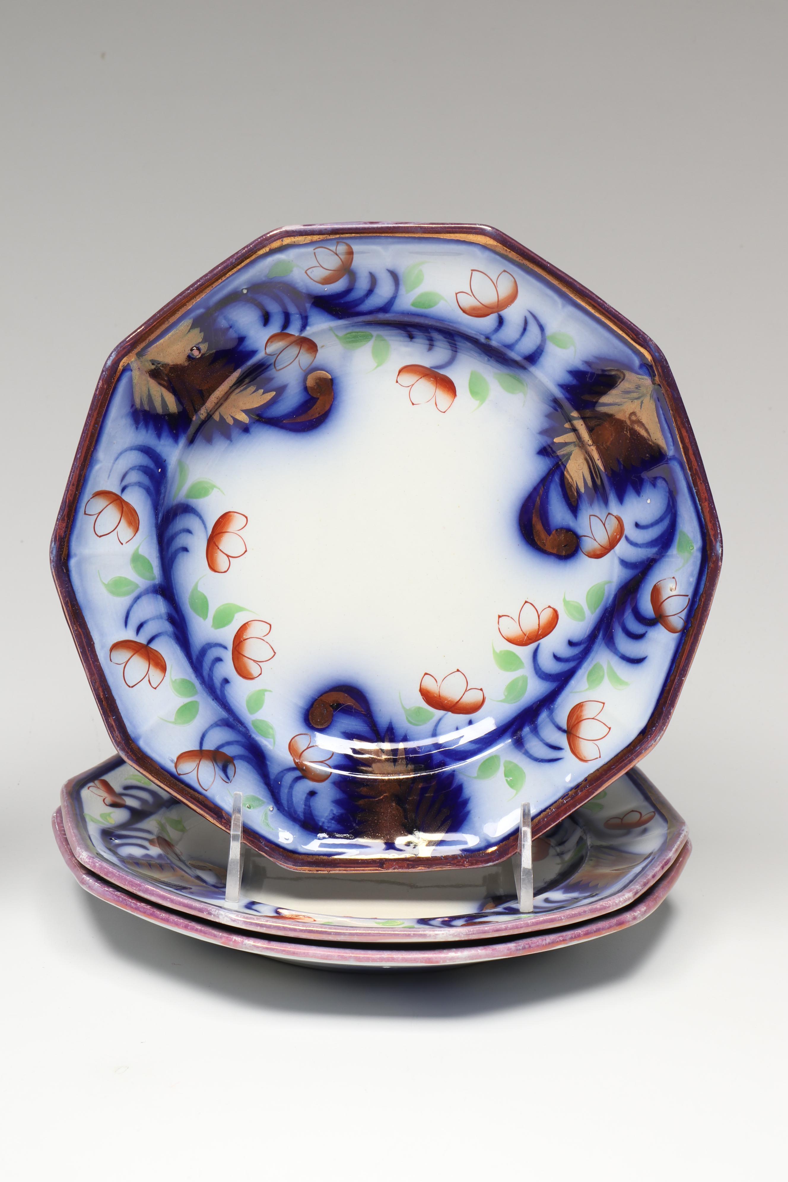 Edward Walley with Seeing Eye and Other Gaudy Welsh Tableware