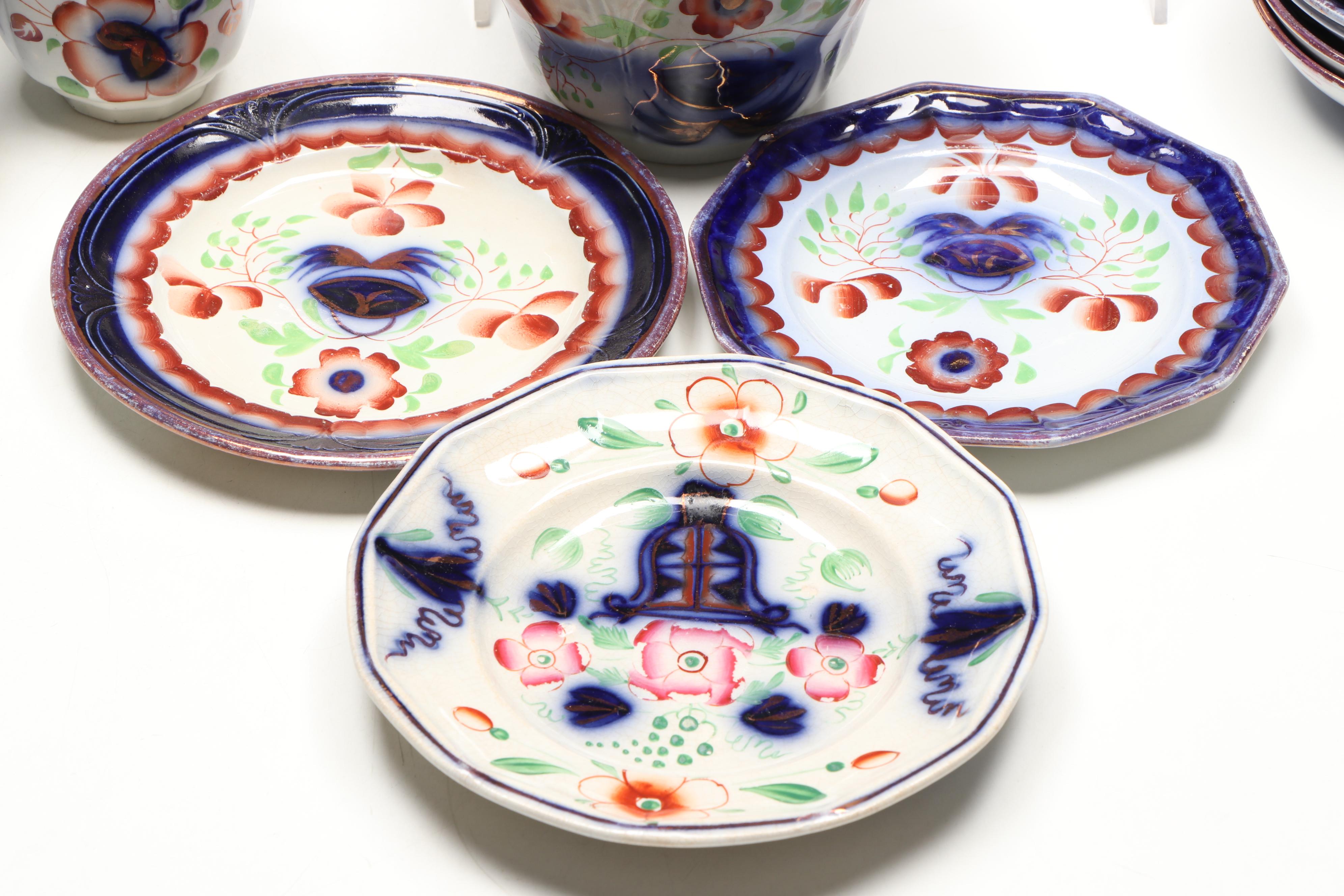 Edward Walley with Seeing Eye and Other Gaudy Welsh Tableware
