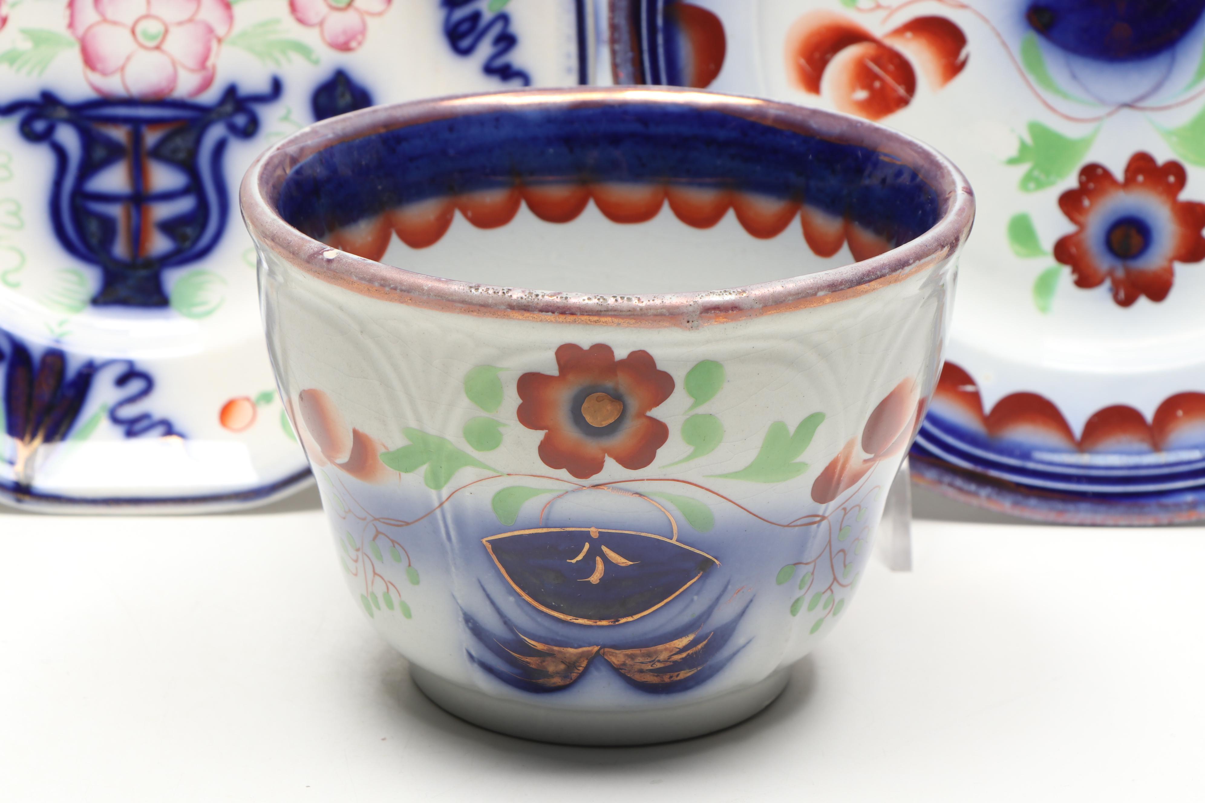 Edward Walley with Seeing Eye and Other Gaudy Welsh Tableware