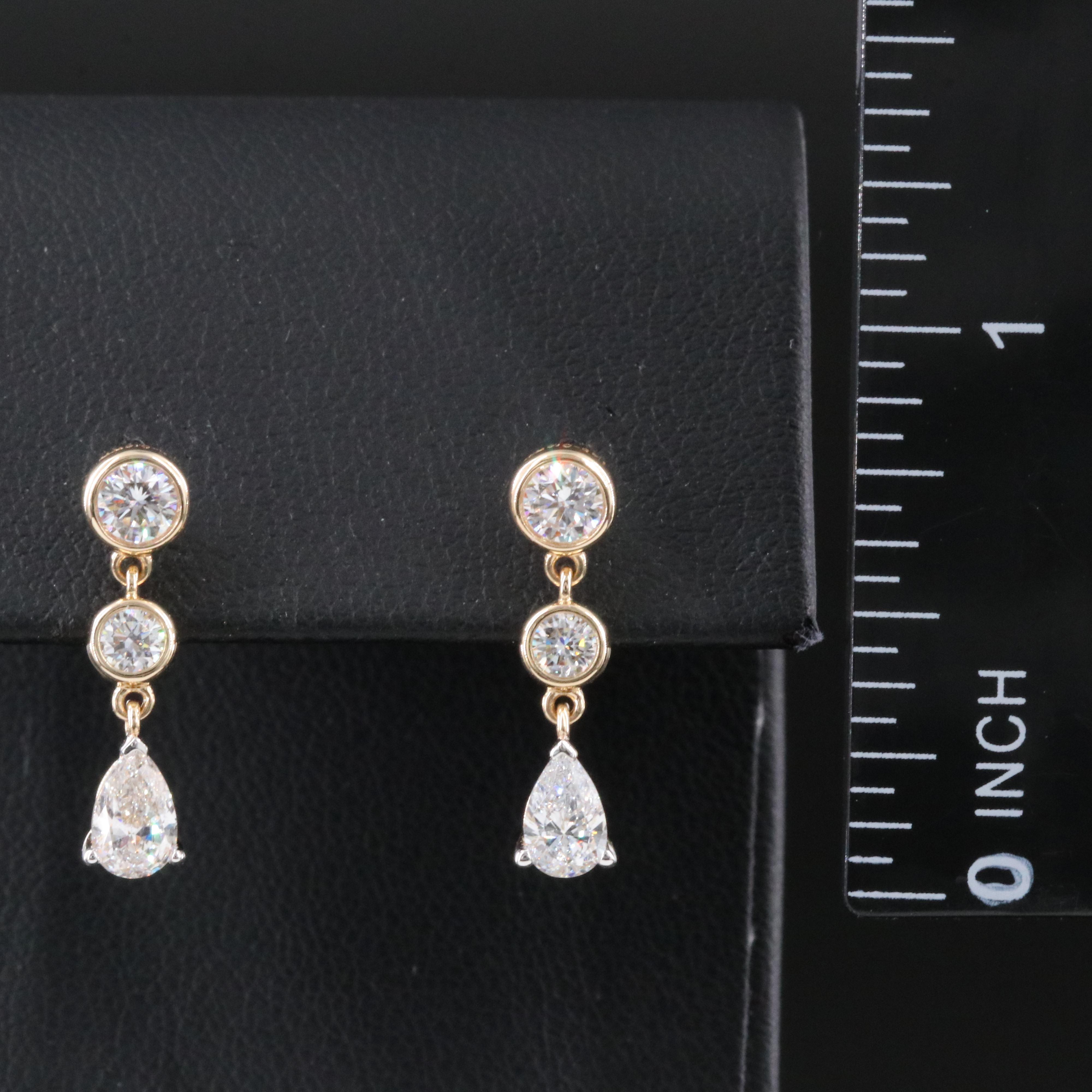 14K 1.25 CTW Lab Grown Diamond Earrings