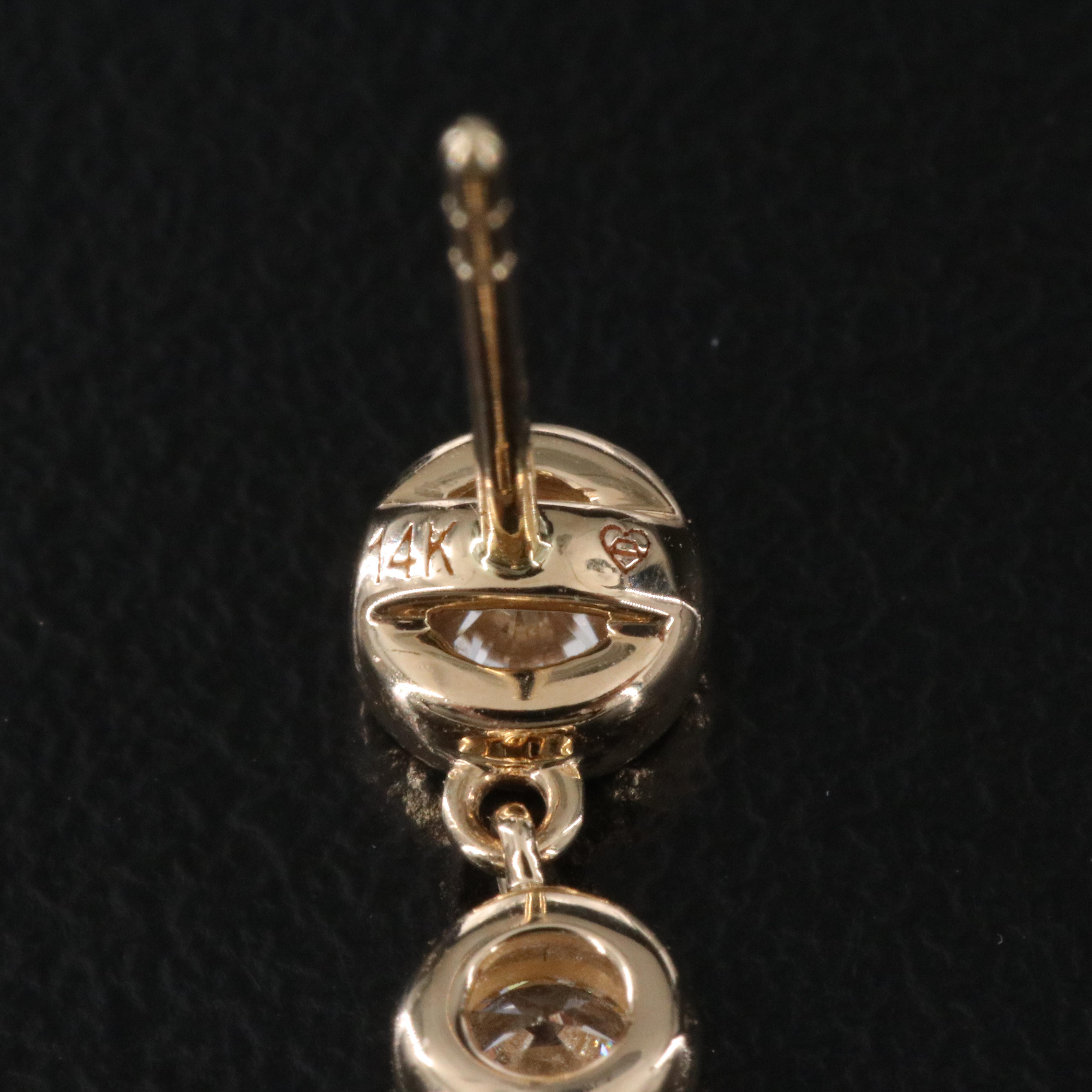 14K 1.25 CTW Lab Grown Diamond Earrings