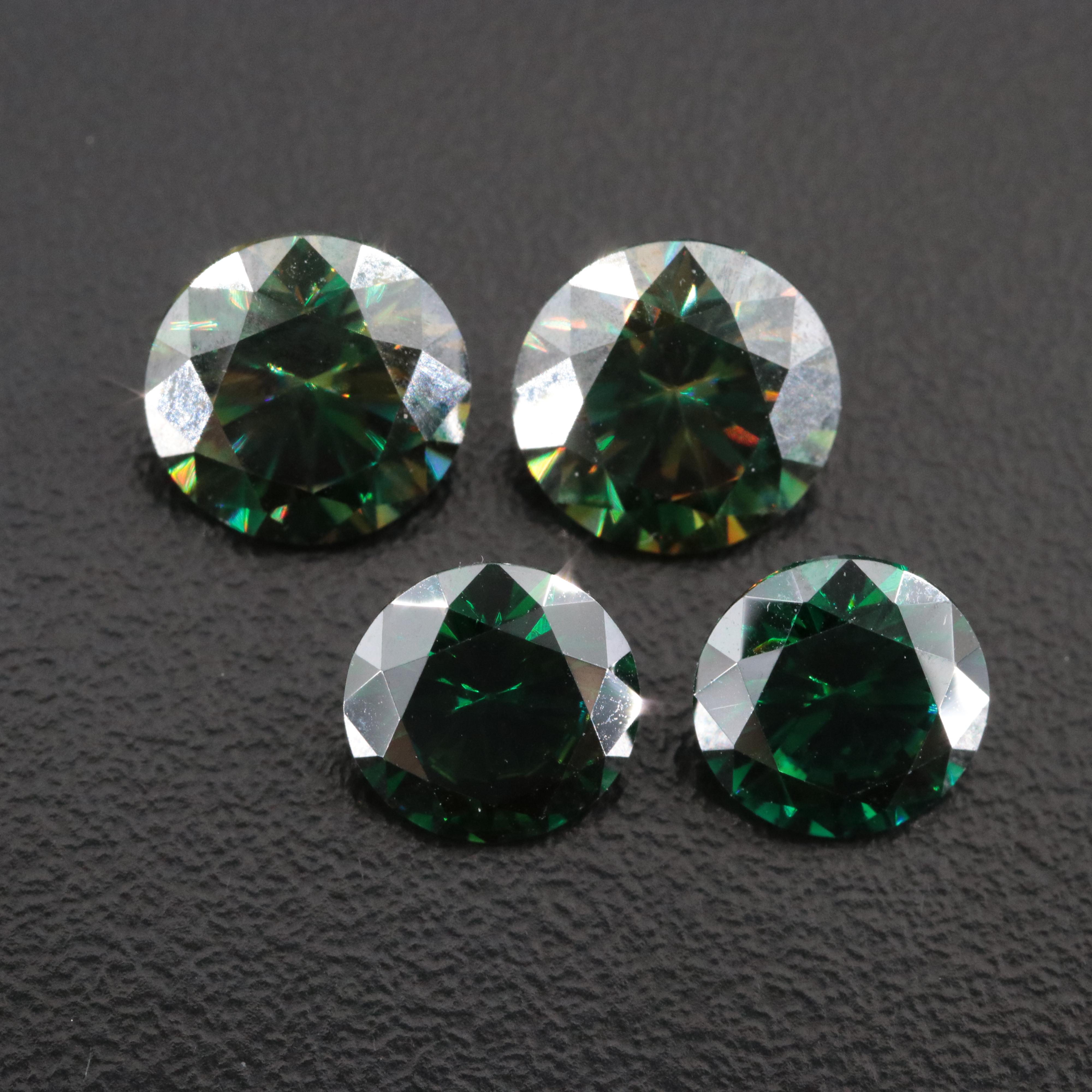 Loose 8.44 CTW Moissanite Two Pairs